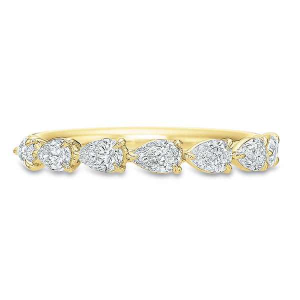 Petite Grande Aire Pear Diamond Anniversary Band