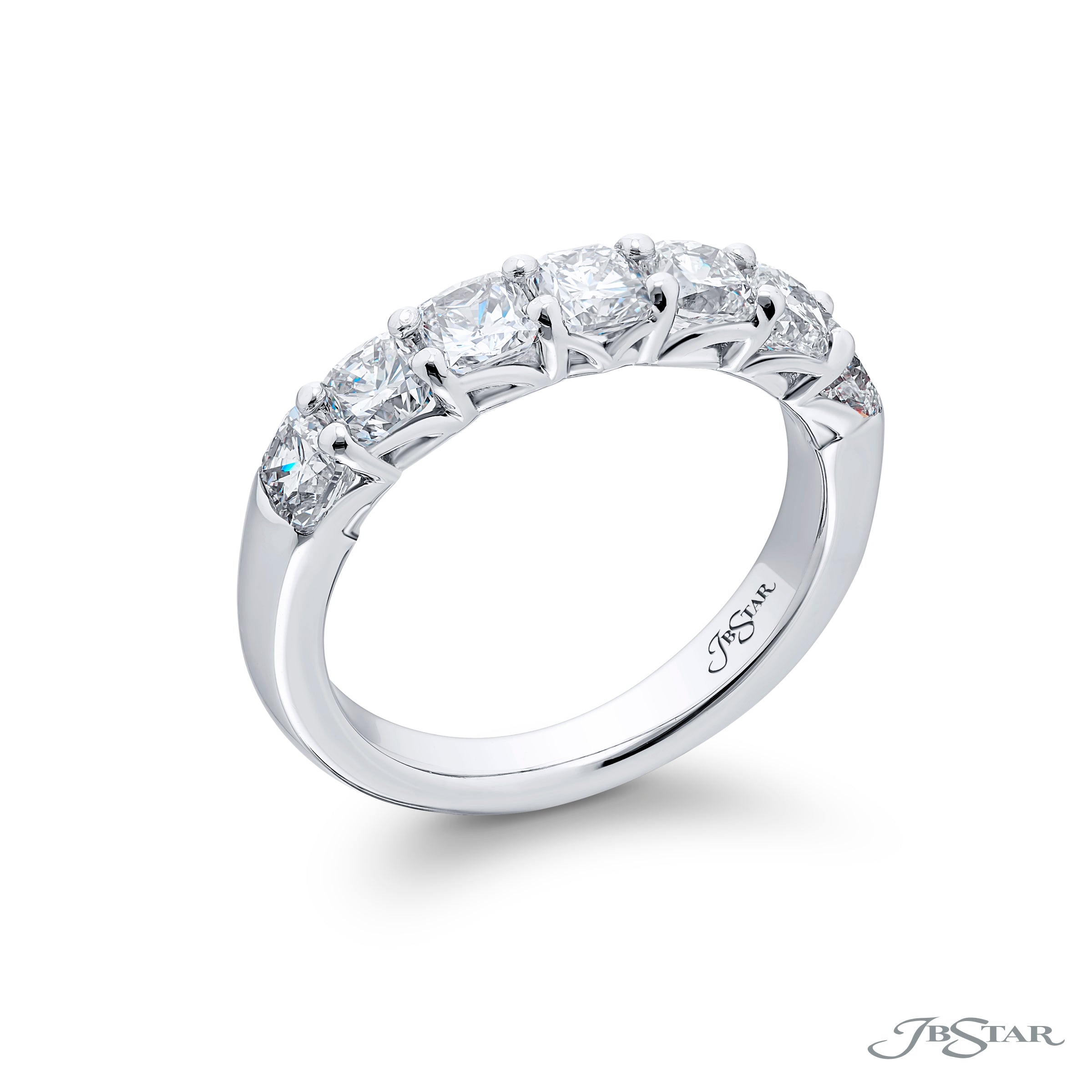 Cushion Diamond Half-Band