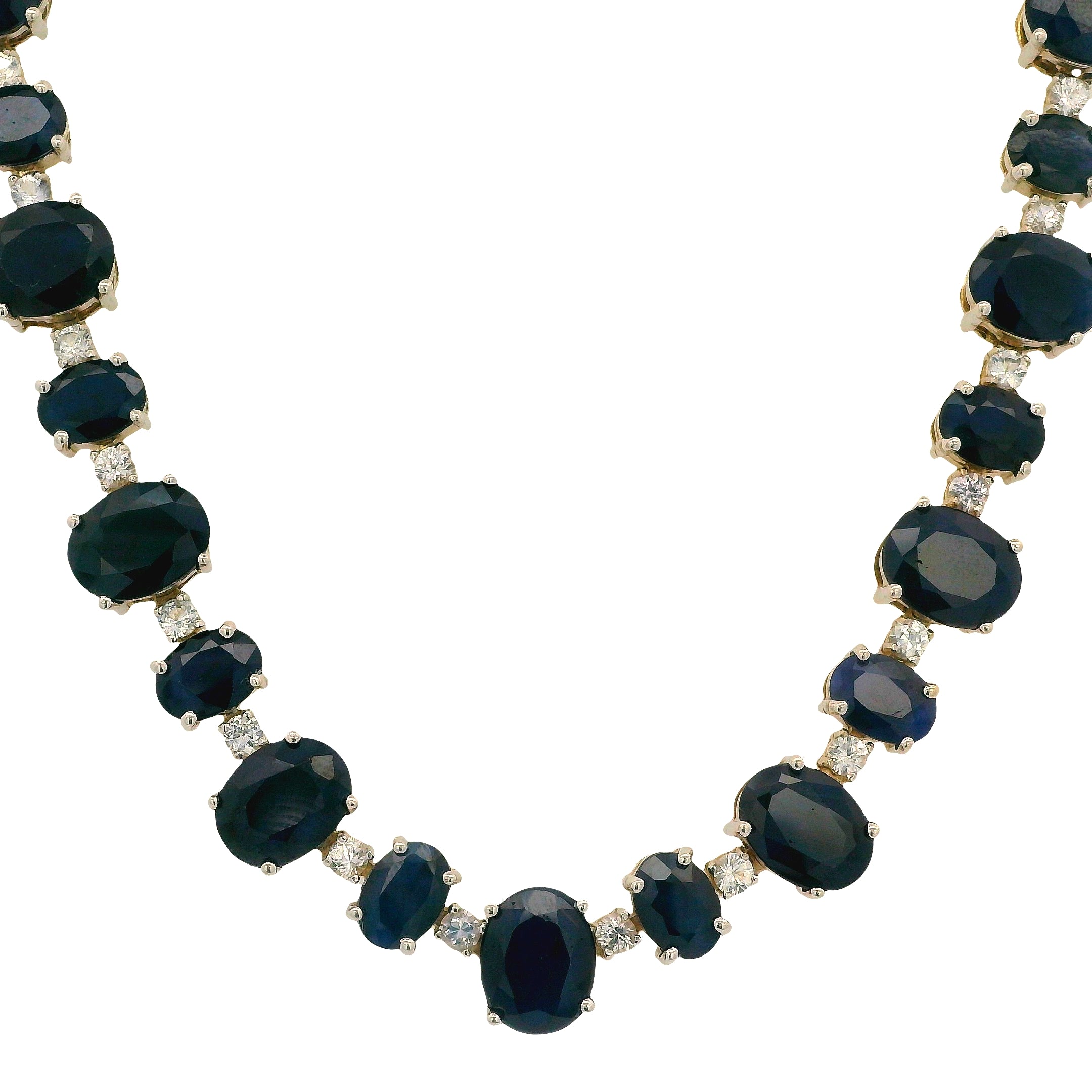 Vintage Sapphire & Diamond Necklace