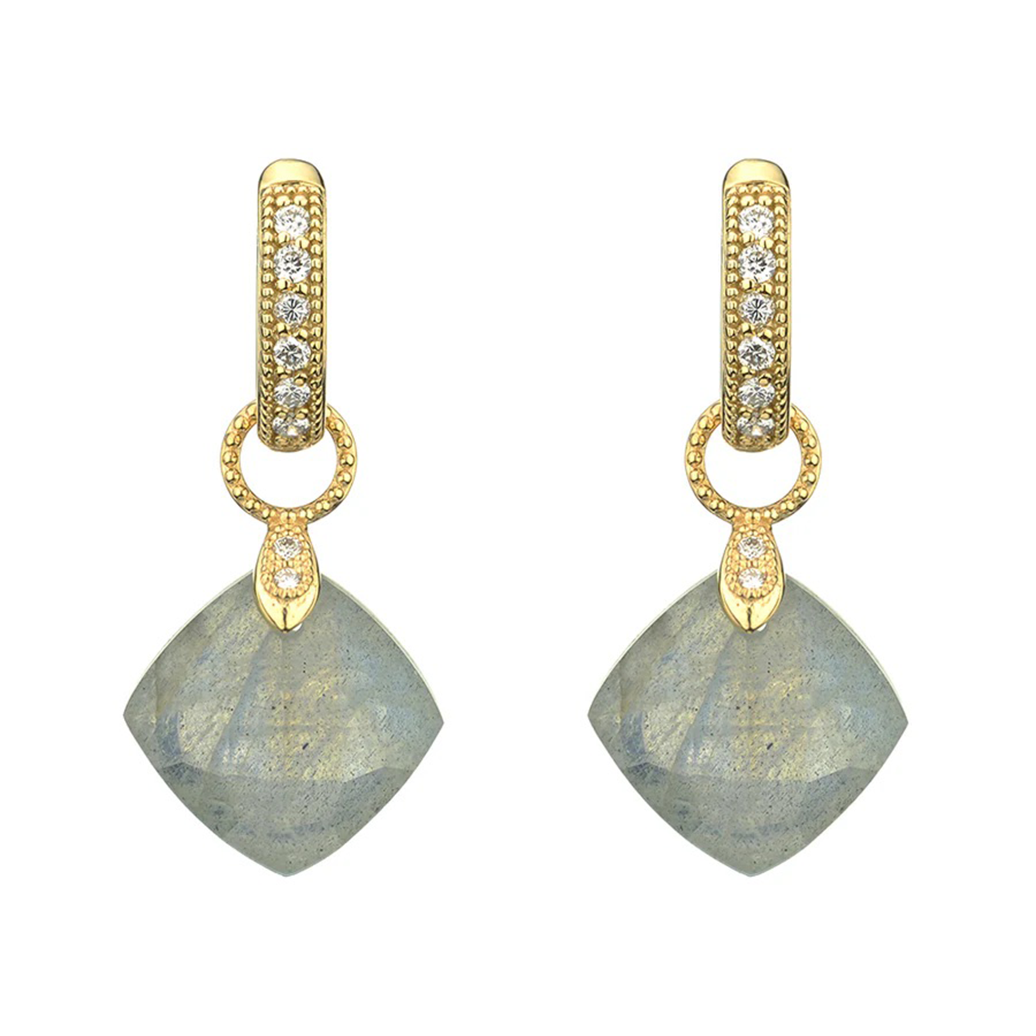 Labradorite Cushion Earring Charms