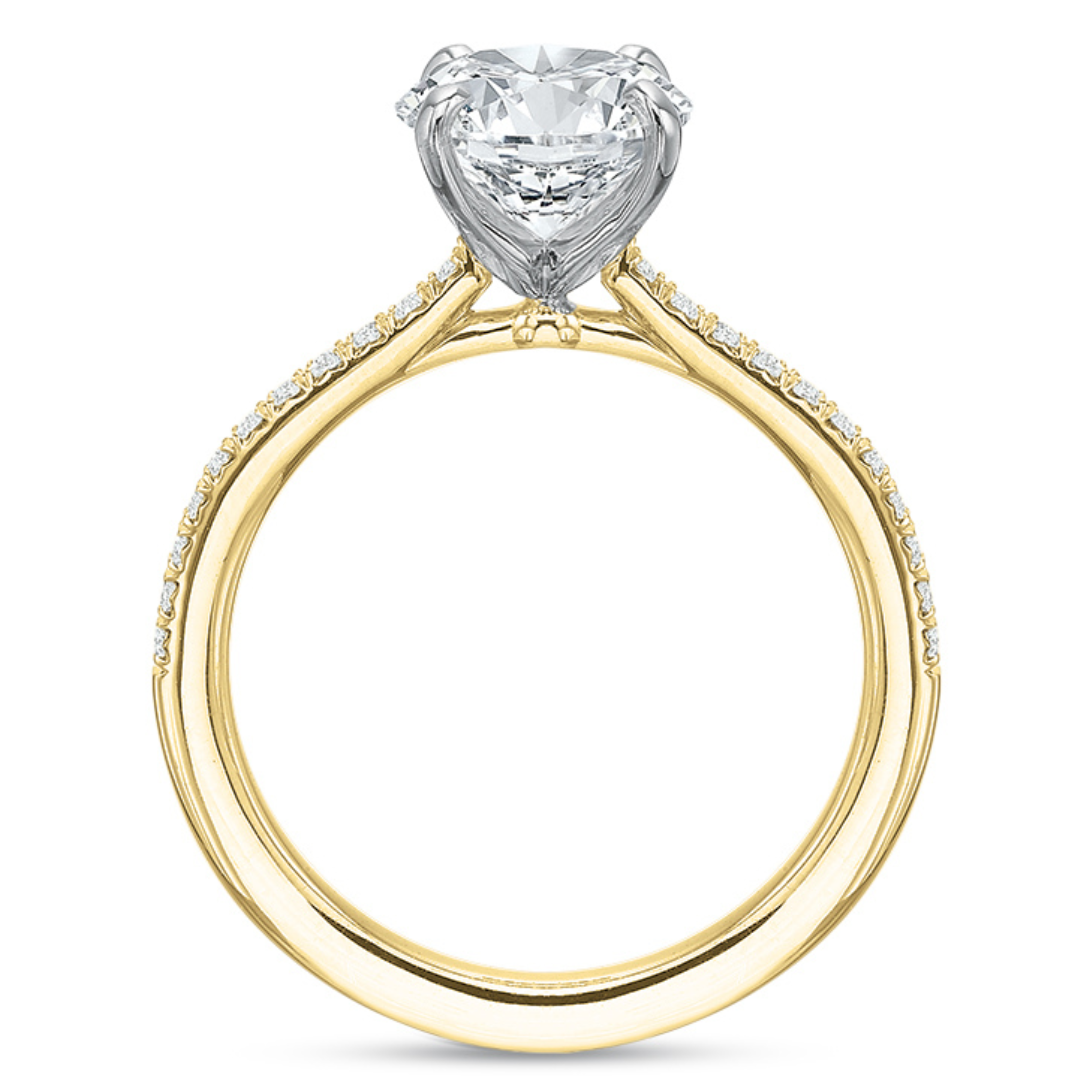 New Aire French Cut Oval Diamond Mounting