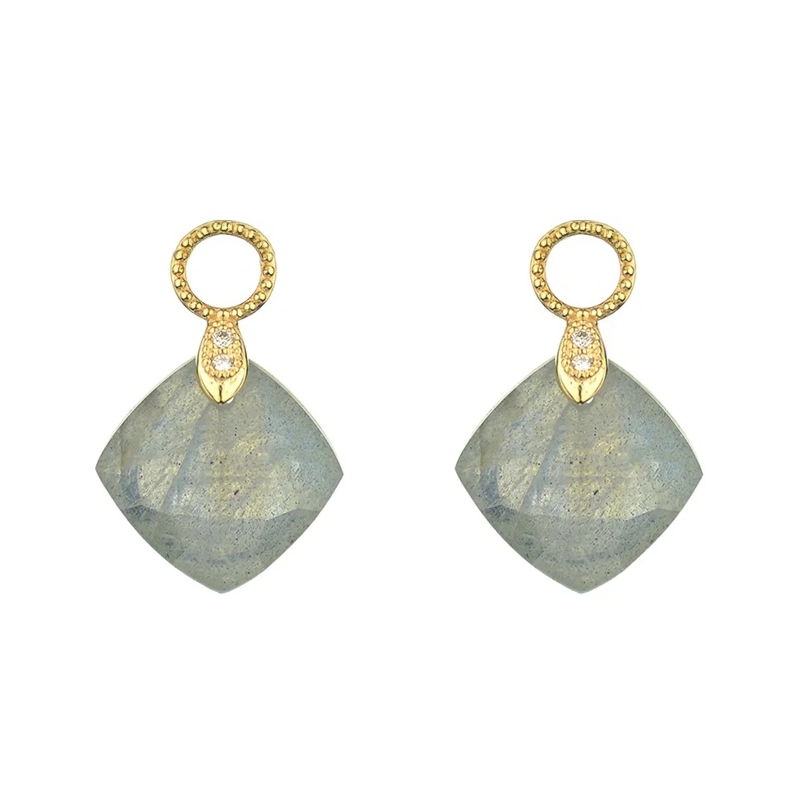 Labradorite Cushion Earring Charms