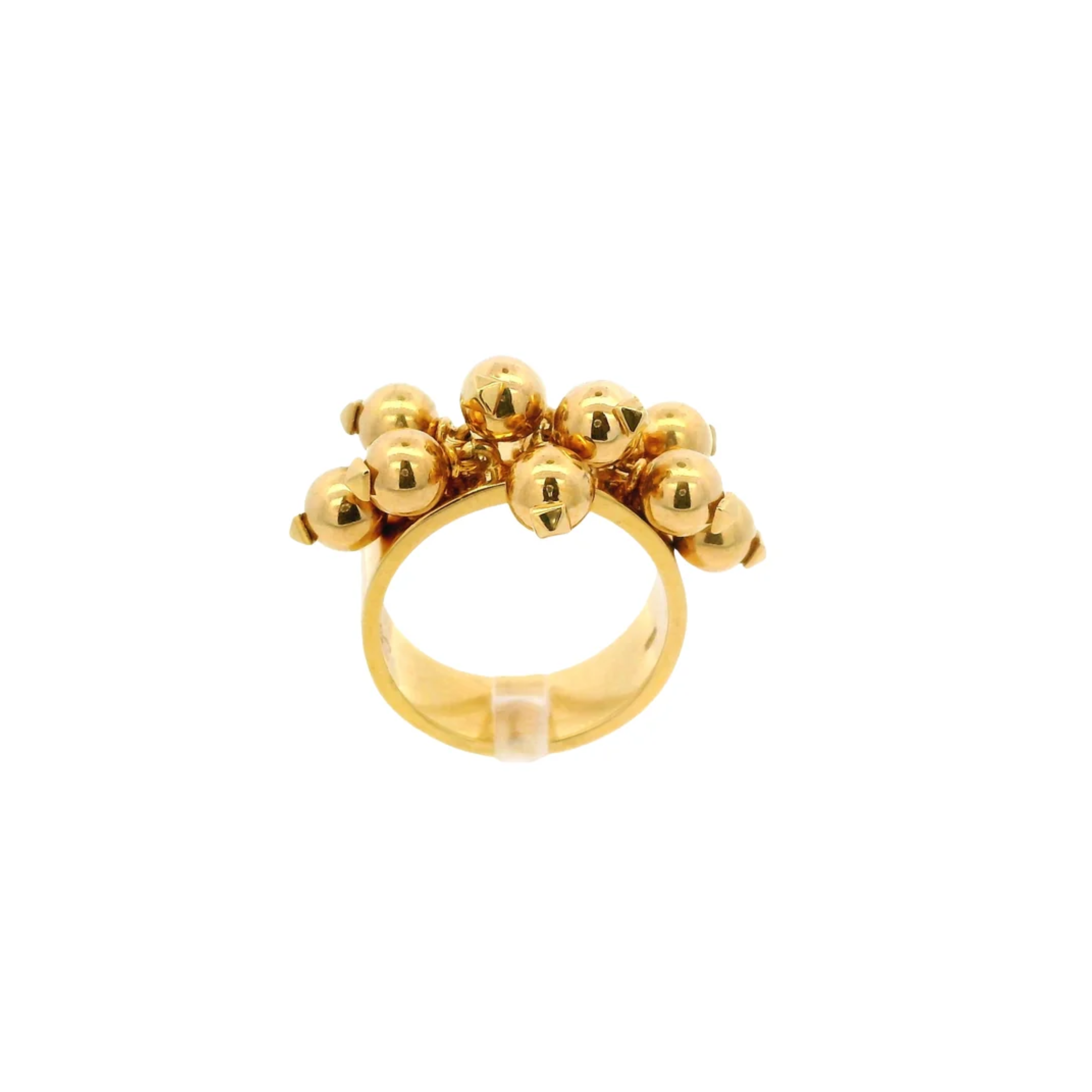 Vintage Ball & Pyramid Dangle Ring