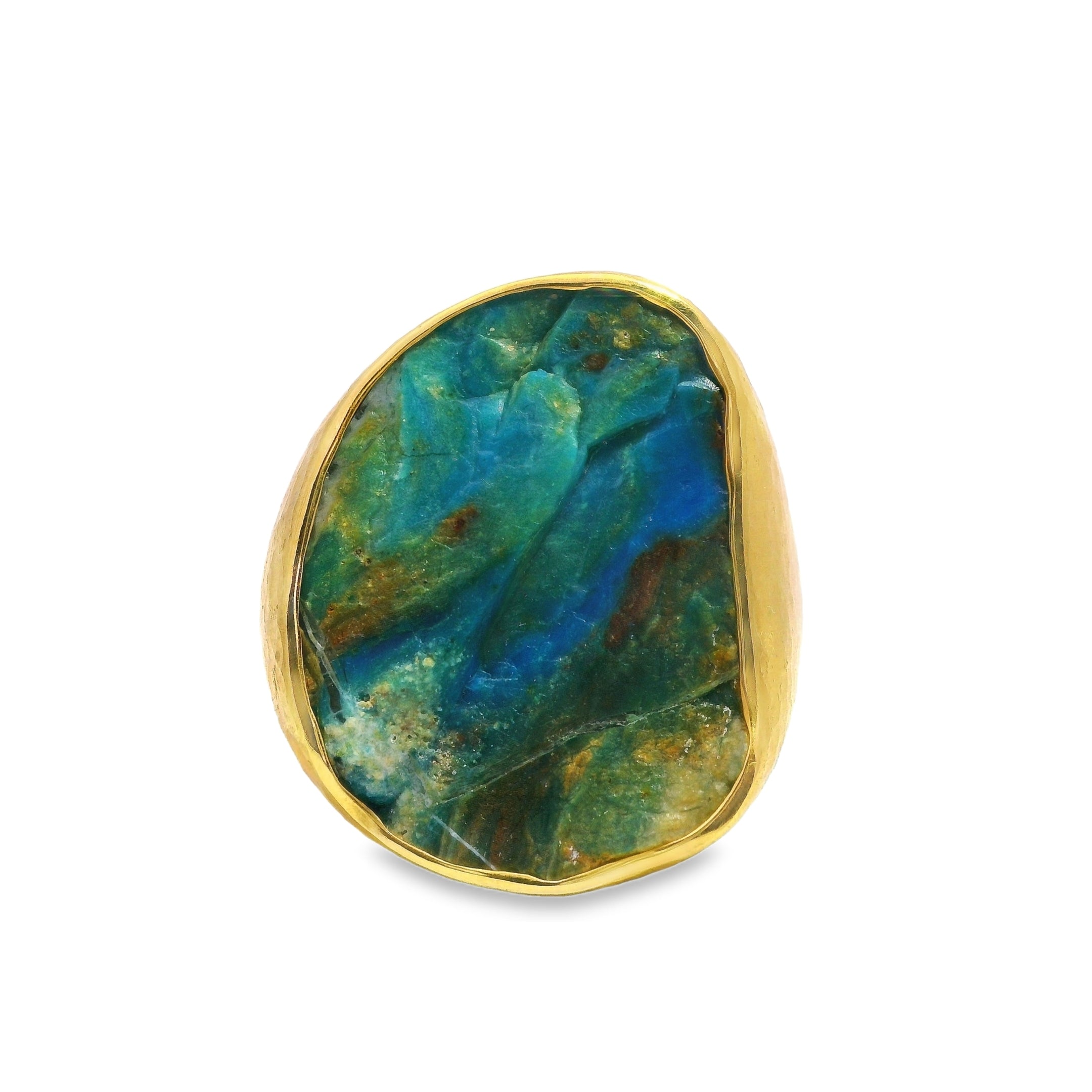 Raw Peruvian Opal Gent’s Ring