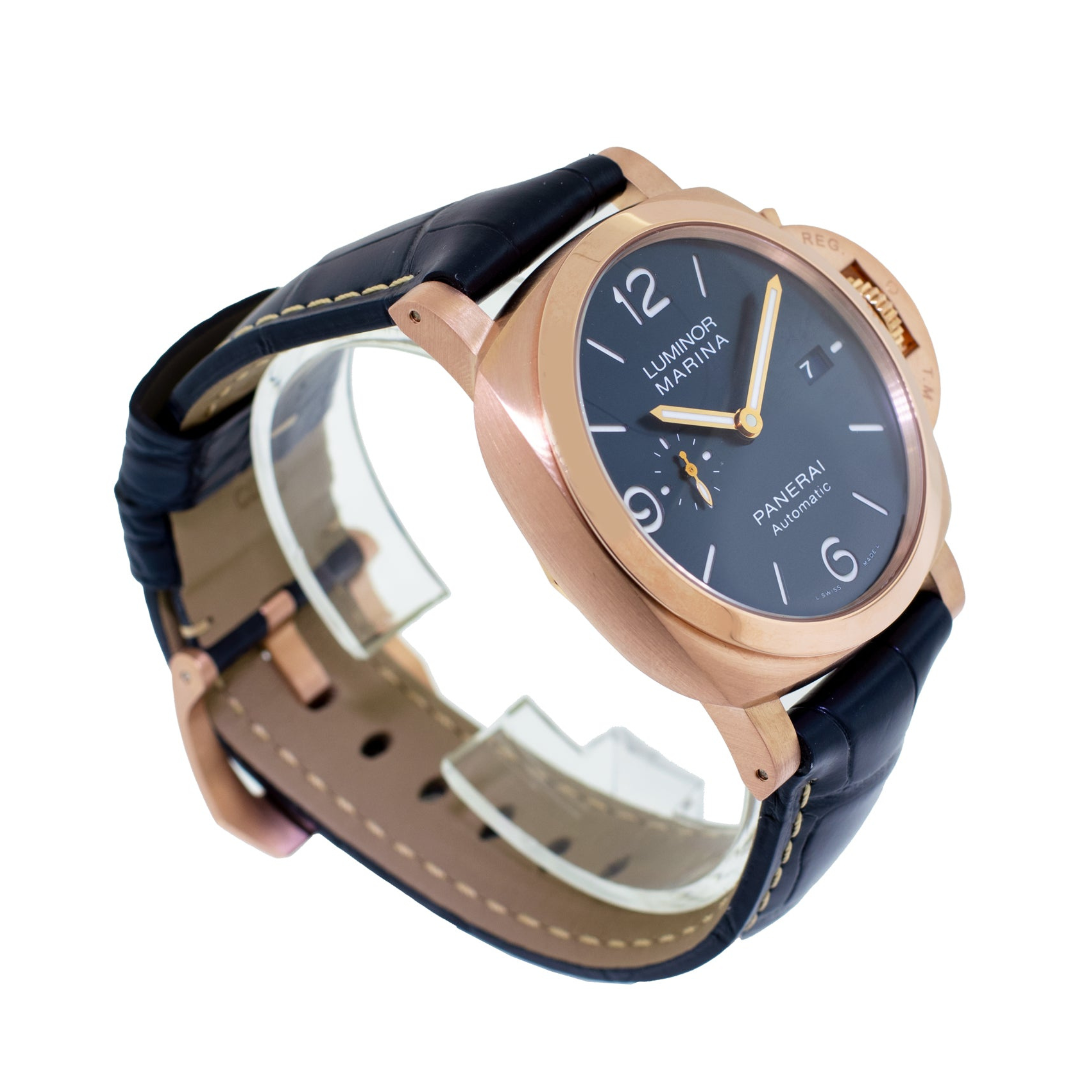 Panerai Luminor Marina 44MM 18K Rose Gold Watch (PAM01112)