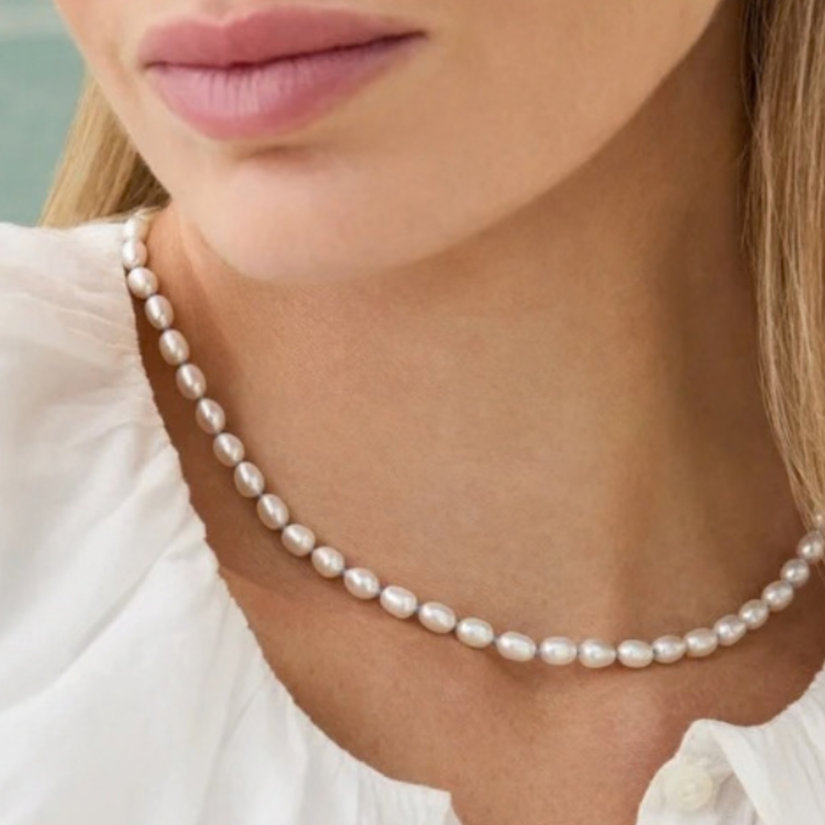 Freshwater Seed Pearl Knot Necklace