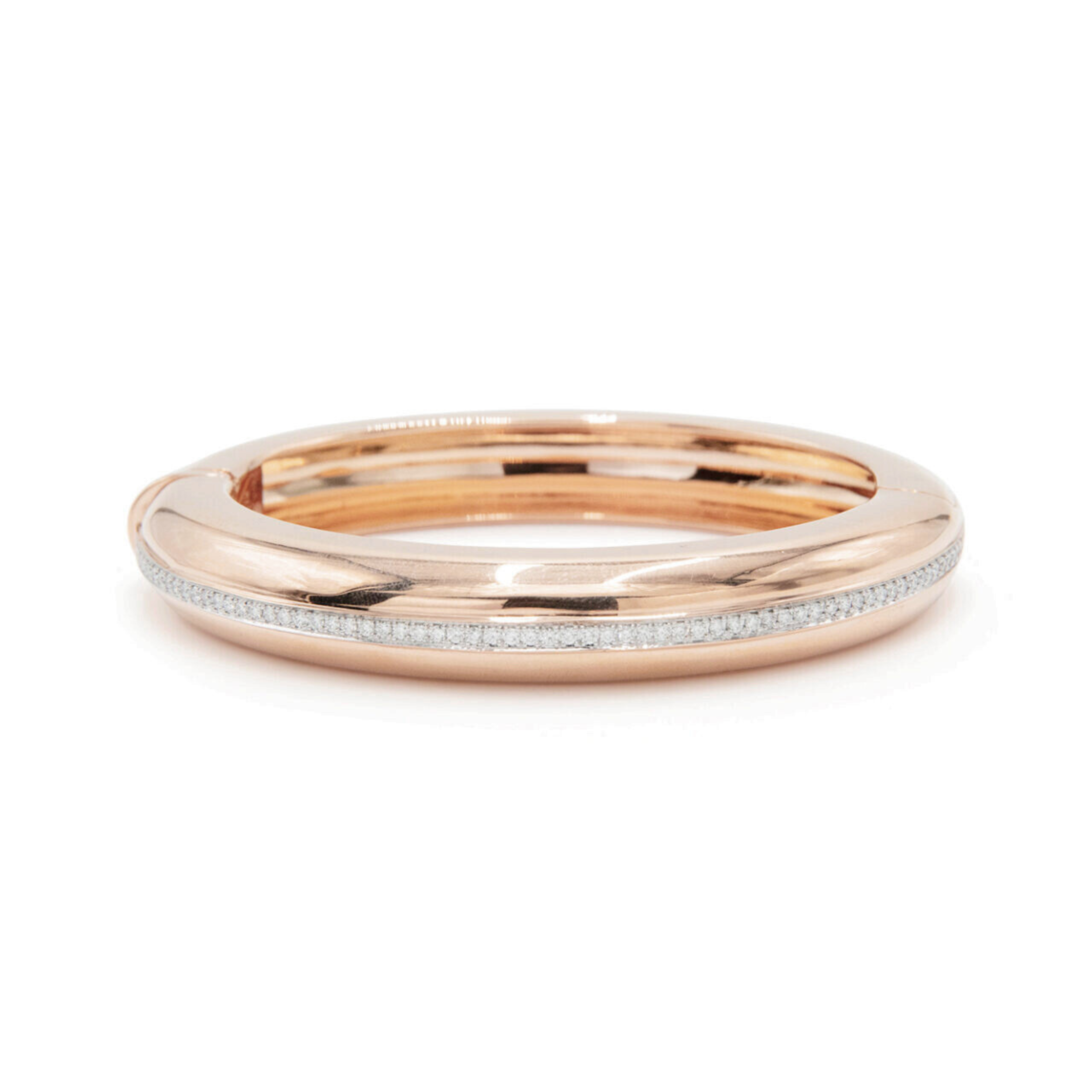 Signed Fred Leighton Diamond Line Bangle