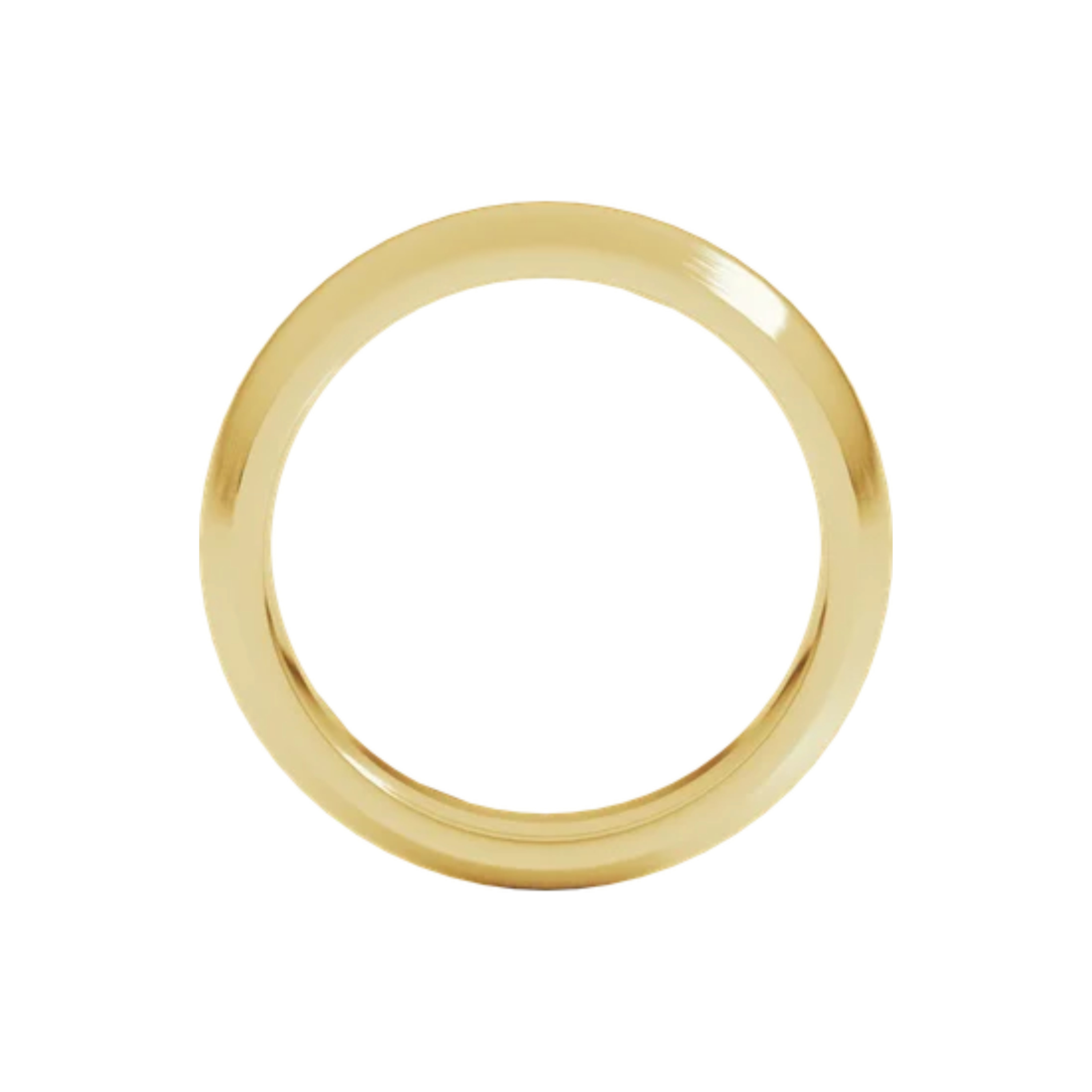 5mm Comfort Fit Standard Weight Half Round Band with Satin Finish