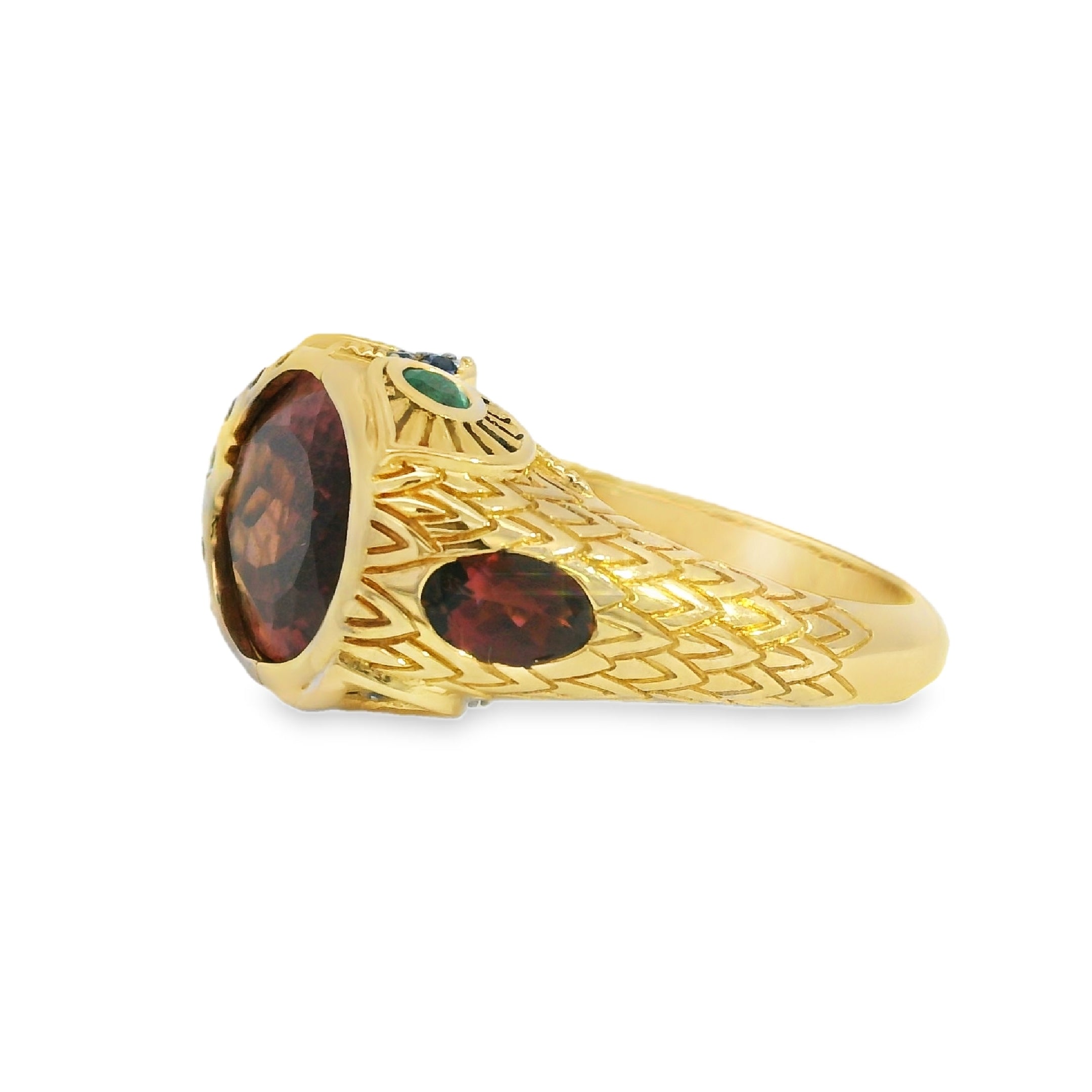 Double Sides Night Owl Ring