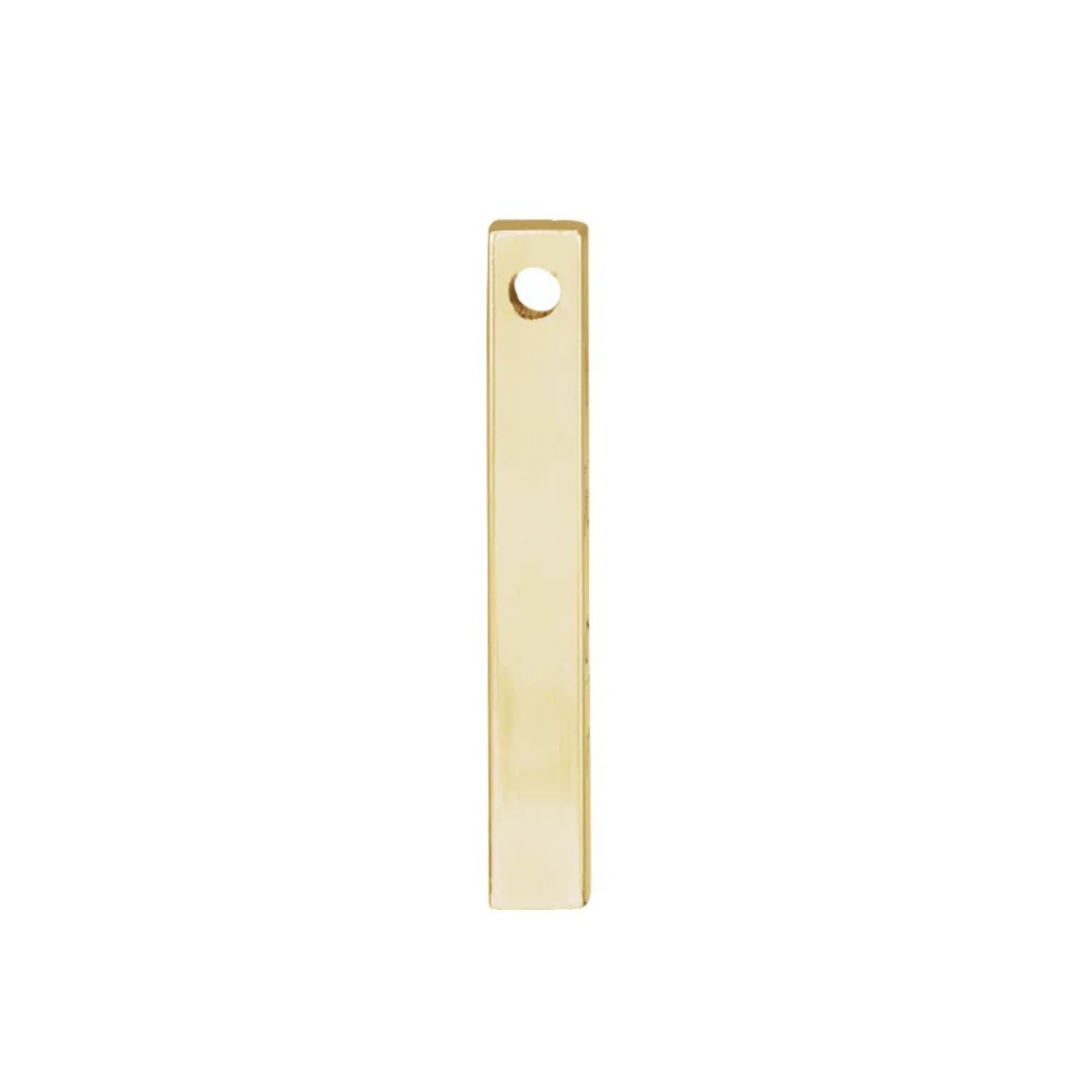 Engravable Four-Sided Vertical Bar Pendant