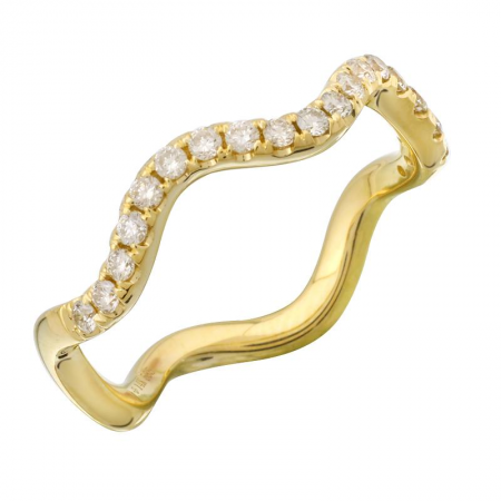 Wavy Diamond Ring