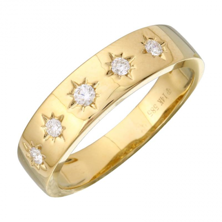 Flush Diamond Celestial Band