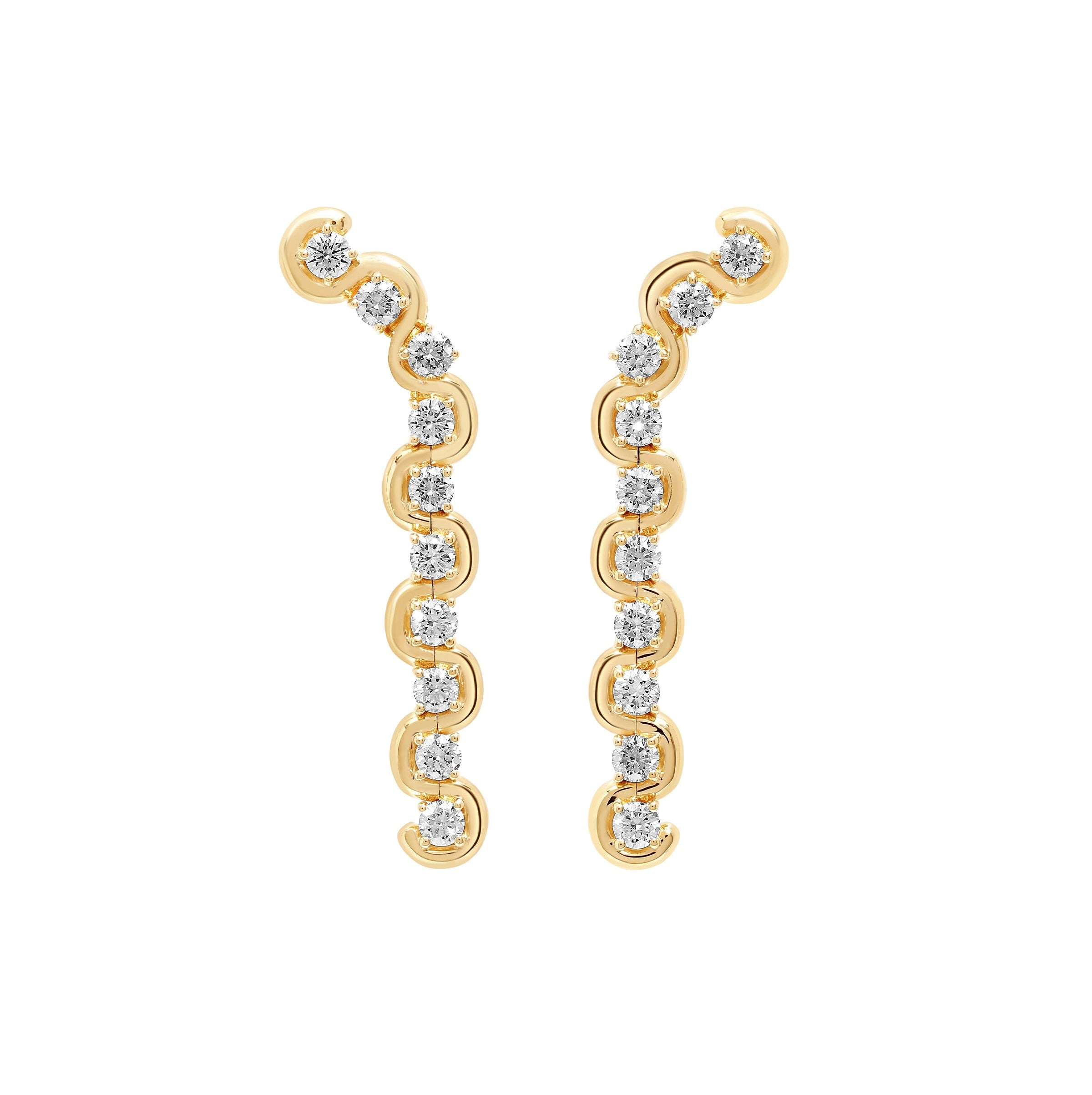 Edessa Diamond Minor Drop Earrings