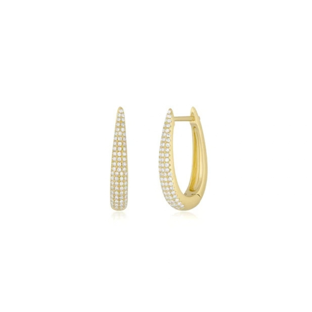 Diamond Hoop Earring
