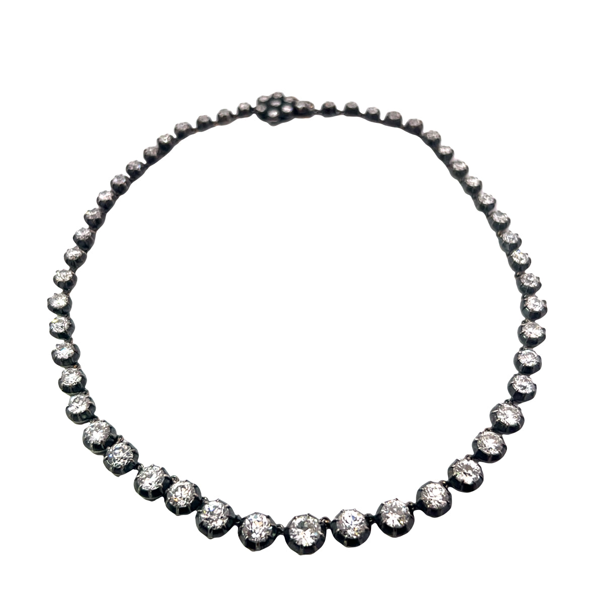 Vintage Victorian Diamond Riviera Necklace