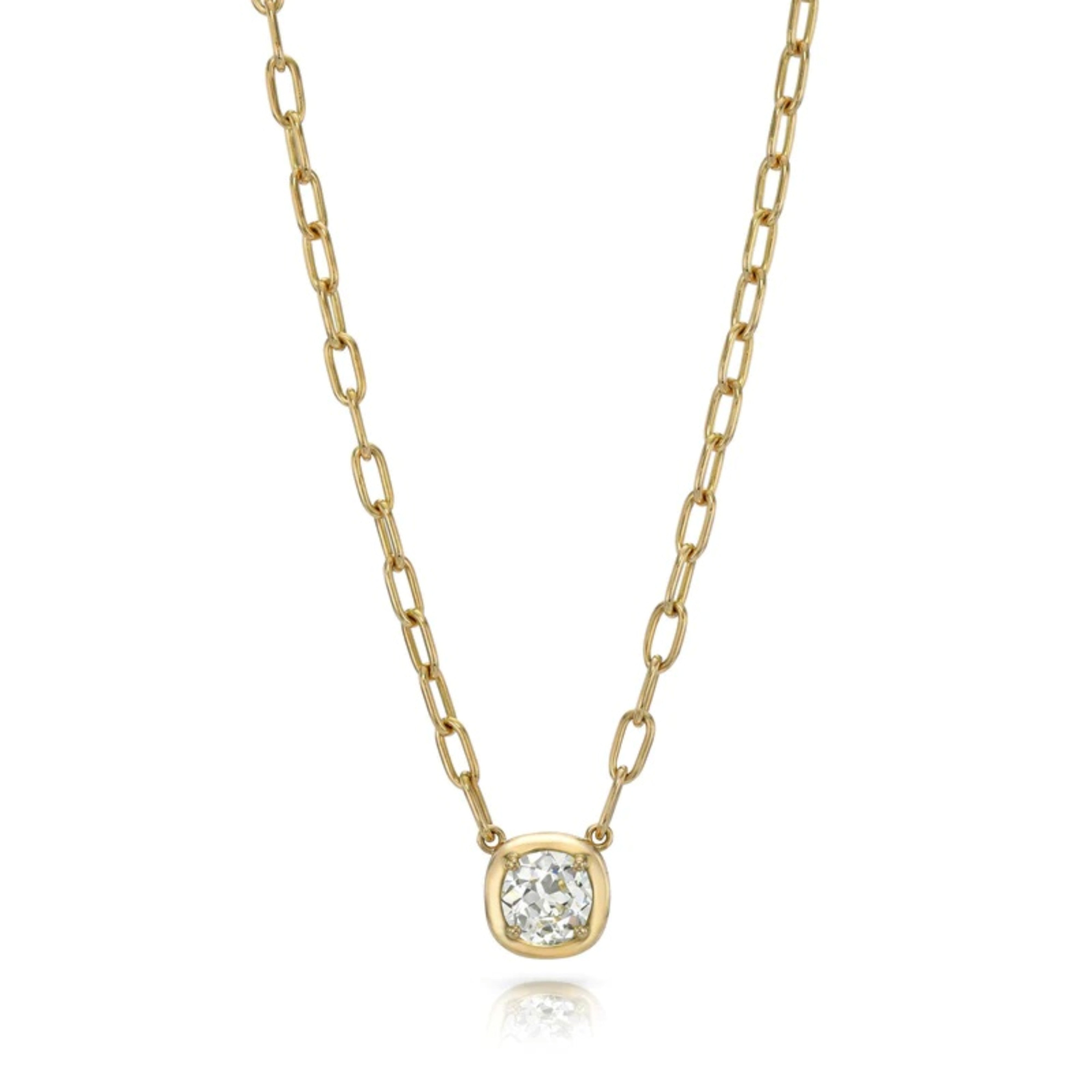 Cori Old European Cut Diamond Necklace