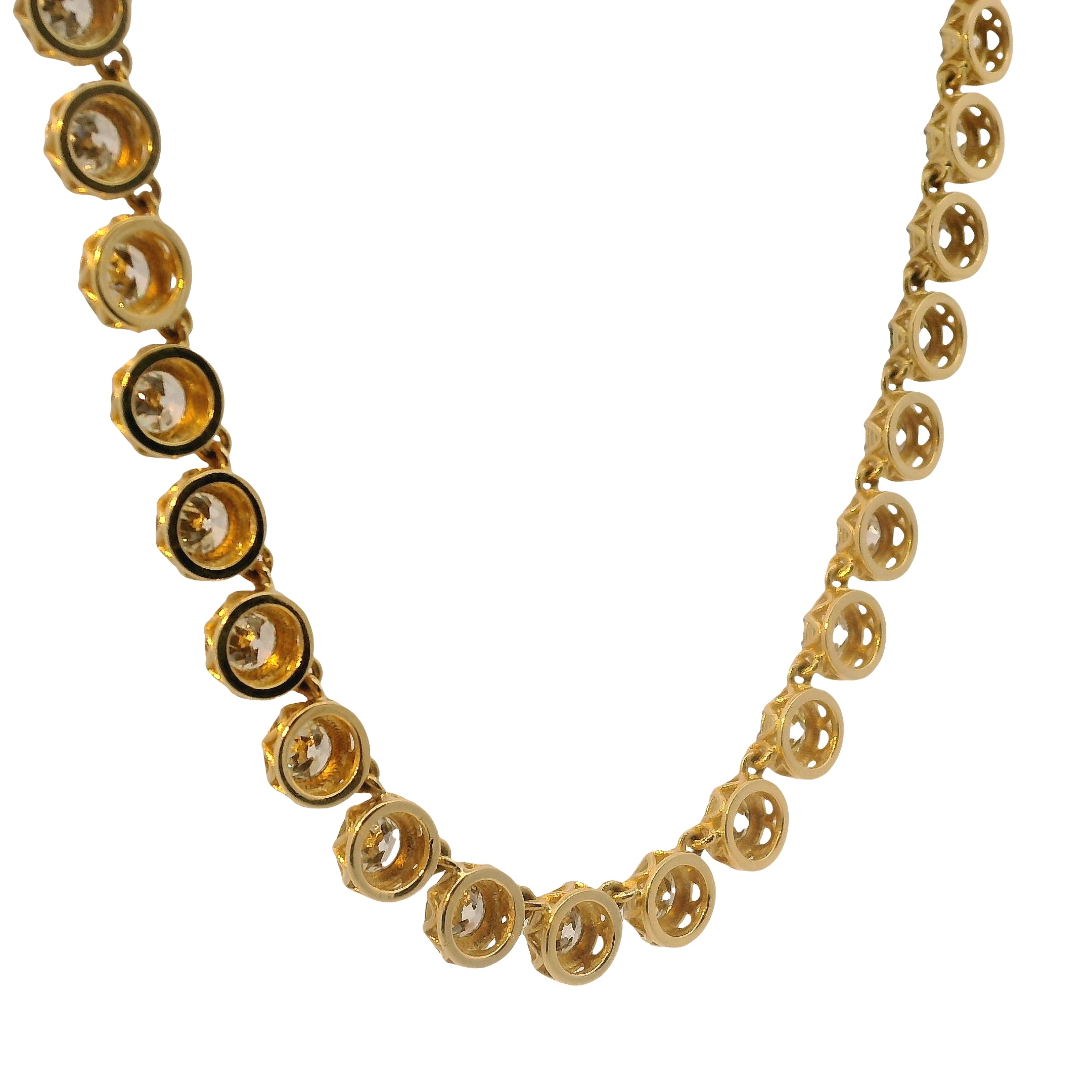 Old European Cut Diamond Necklace
