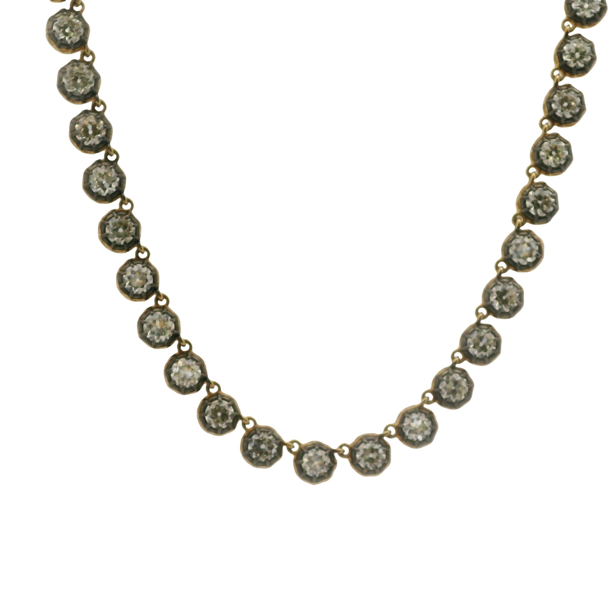 Old European Cut Diamond Necklace