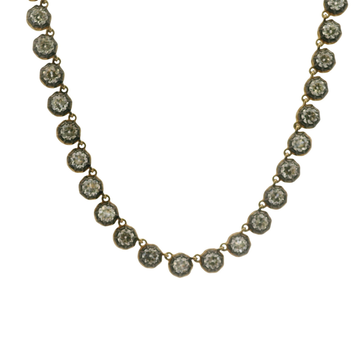 Old European Cut Diamond Necklace