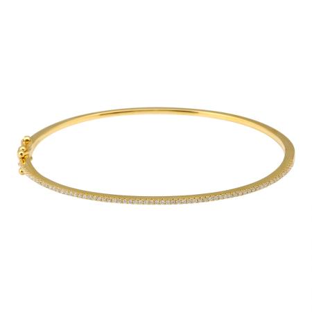 Thin Diamond Bangle