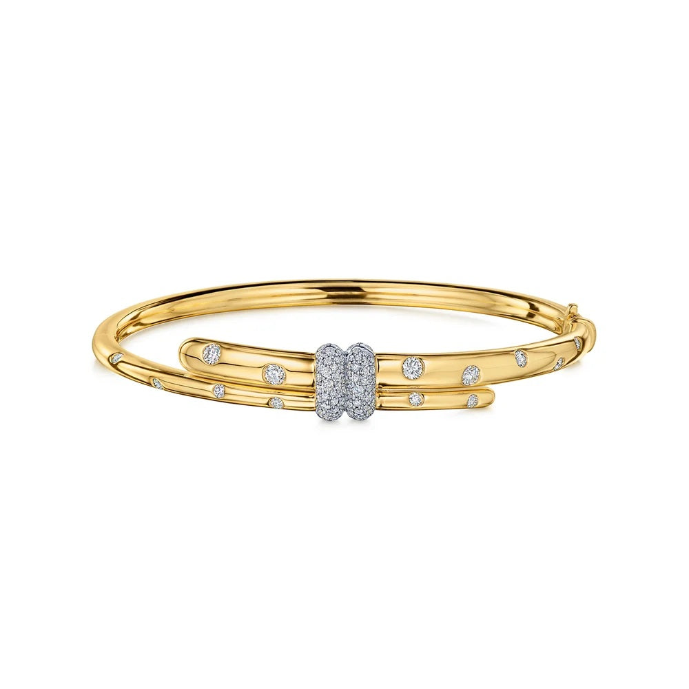 Small Buckle Bracelet with Diamonds