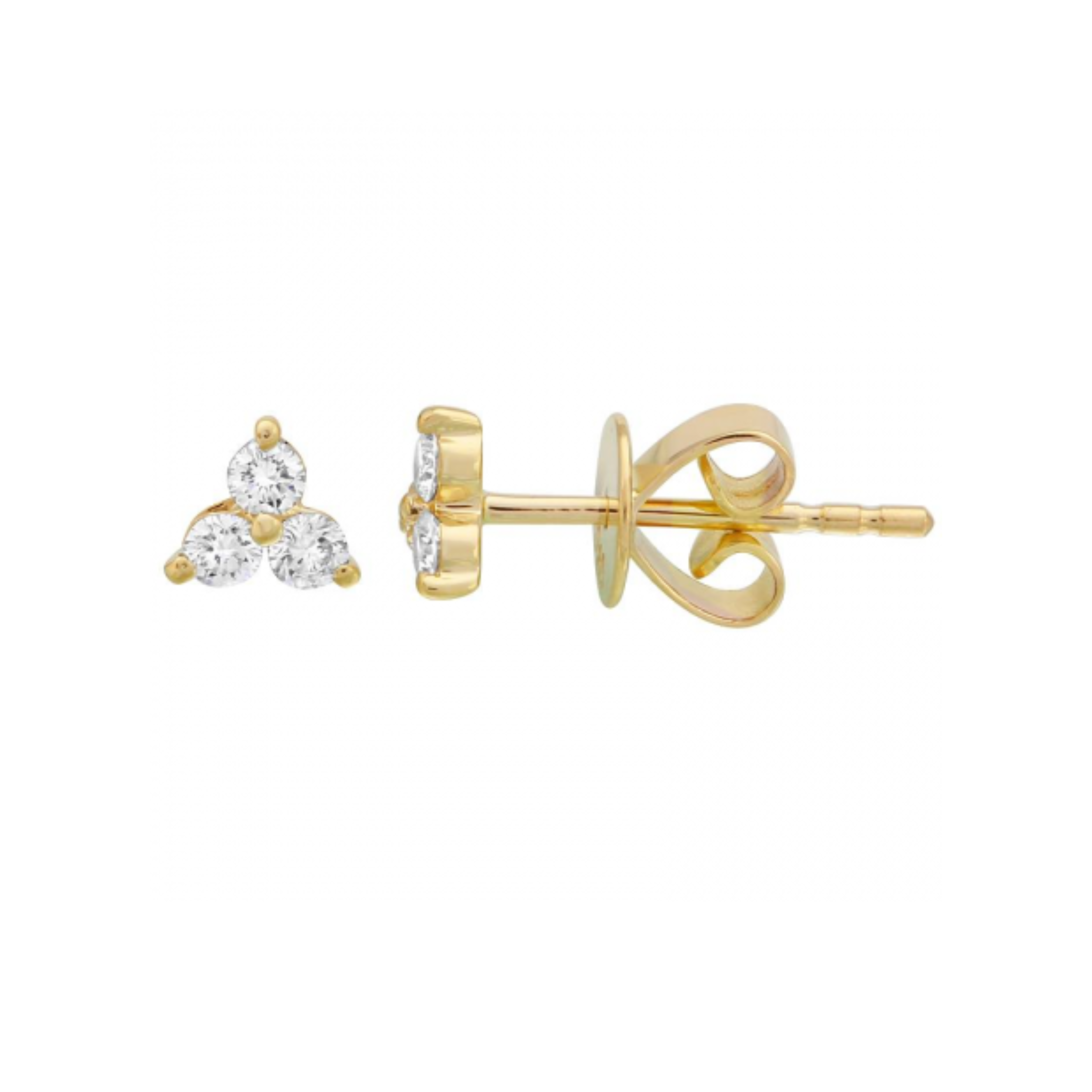 Trio Diamond Stud Earrings