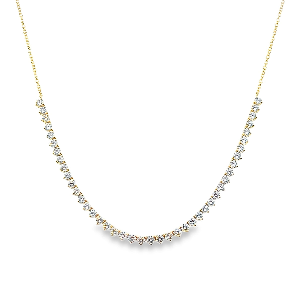 Prong-Set Diamond Necklace