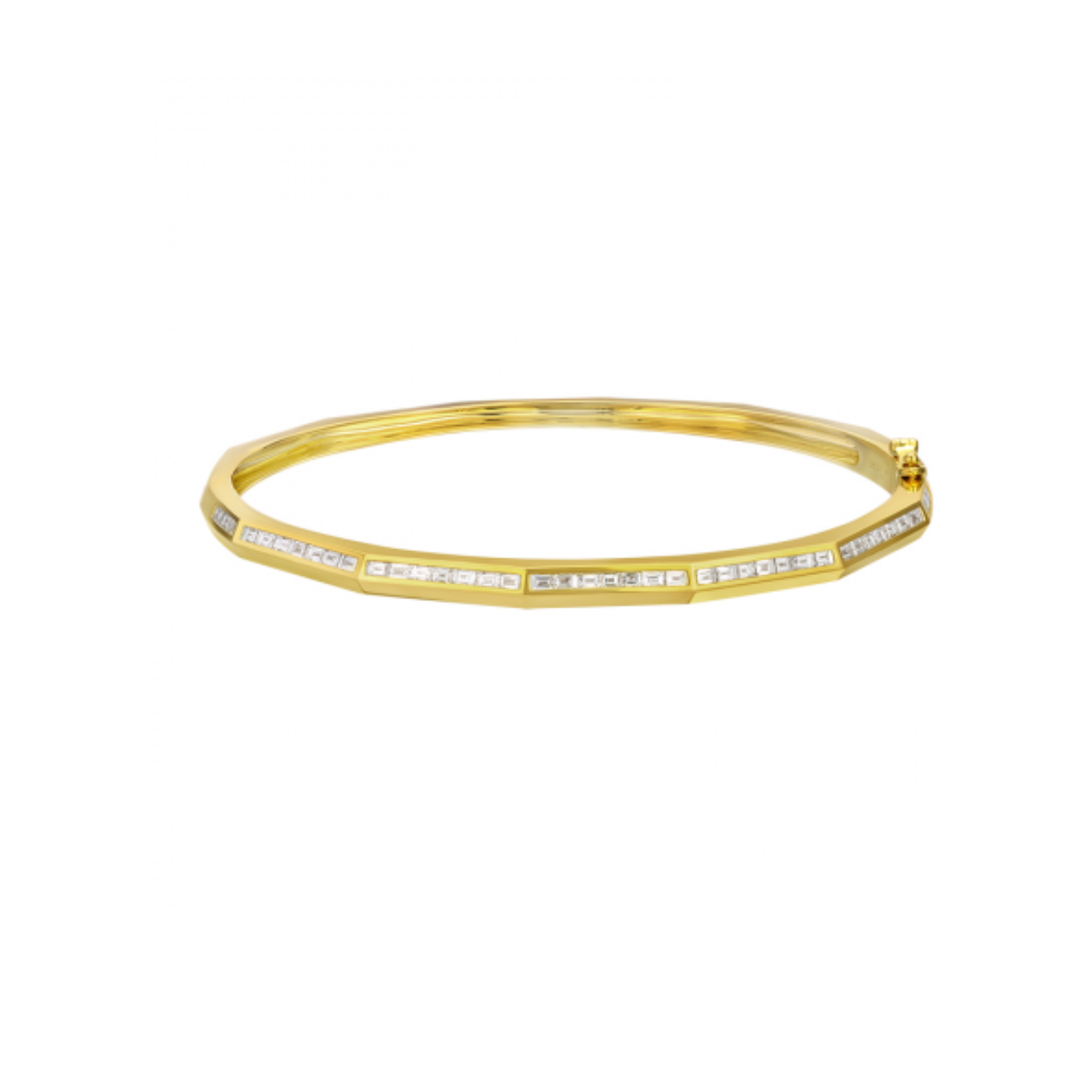 Geometric Diamond Bangle