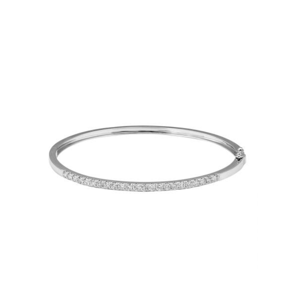 Partial Diamond Bangle