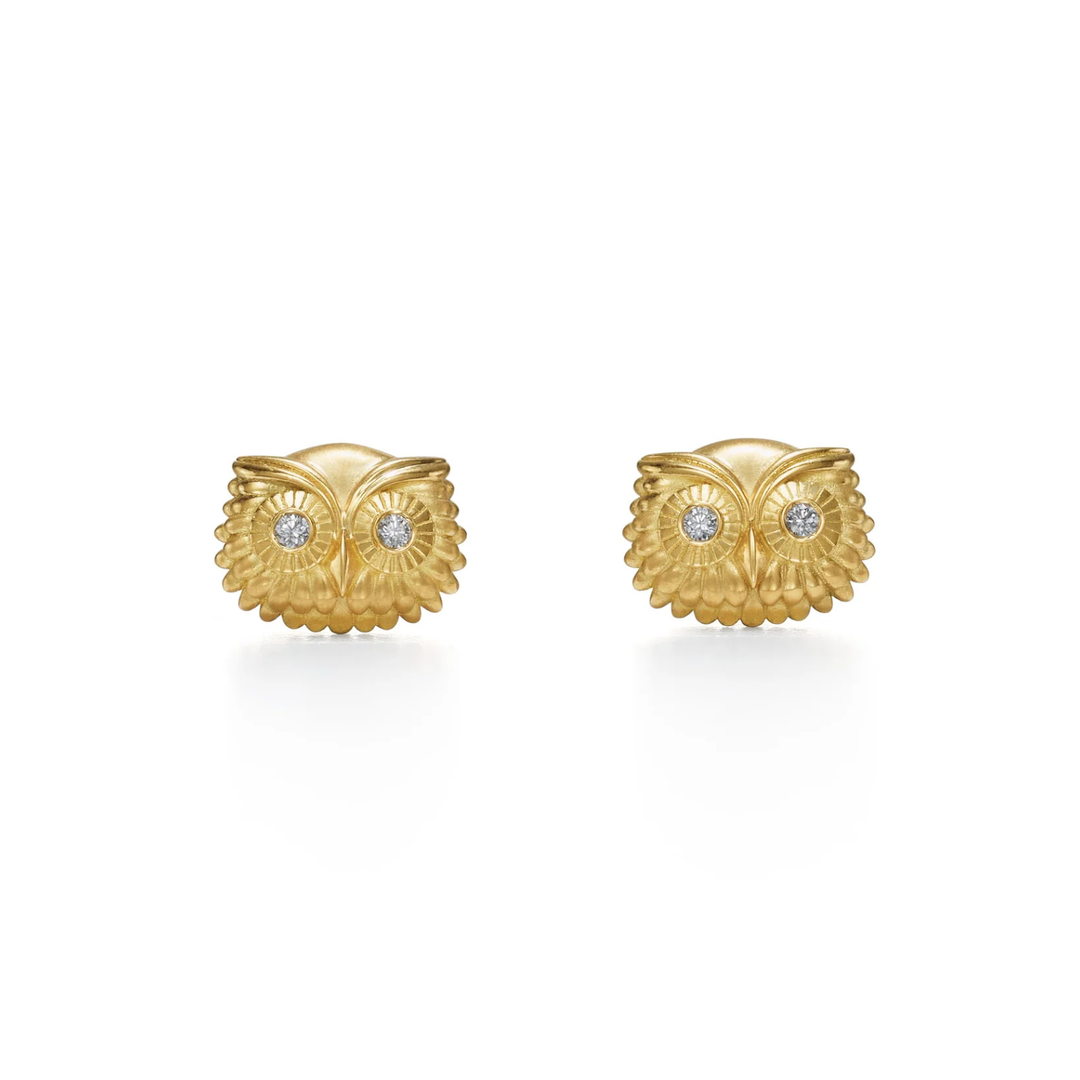 Athena Owl Post Stud Earrings