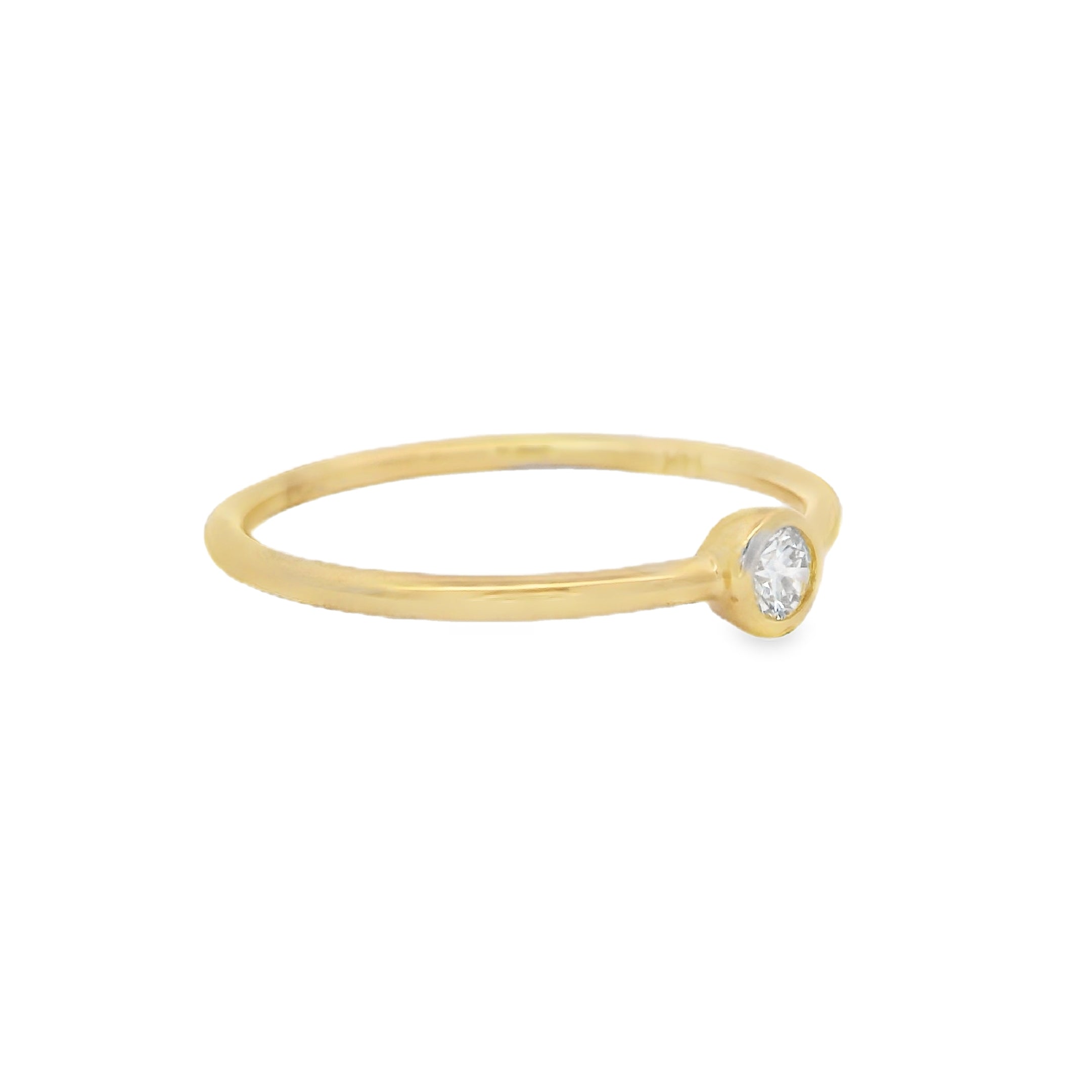 Bezel Solitaire Diamond Ring