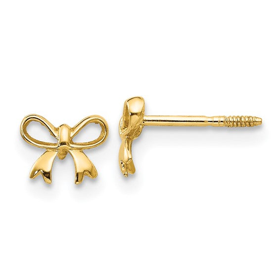 Youth Bow Stud Earrings