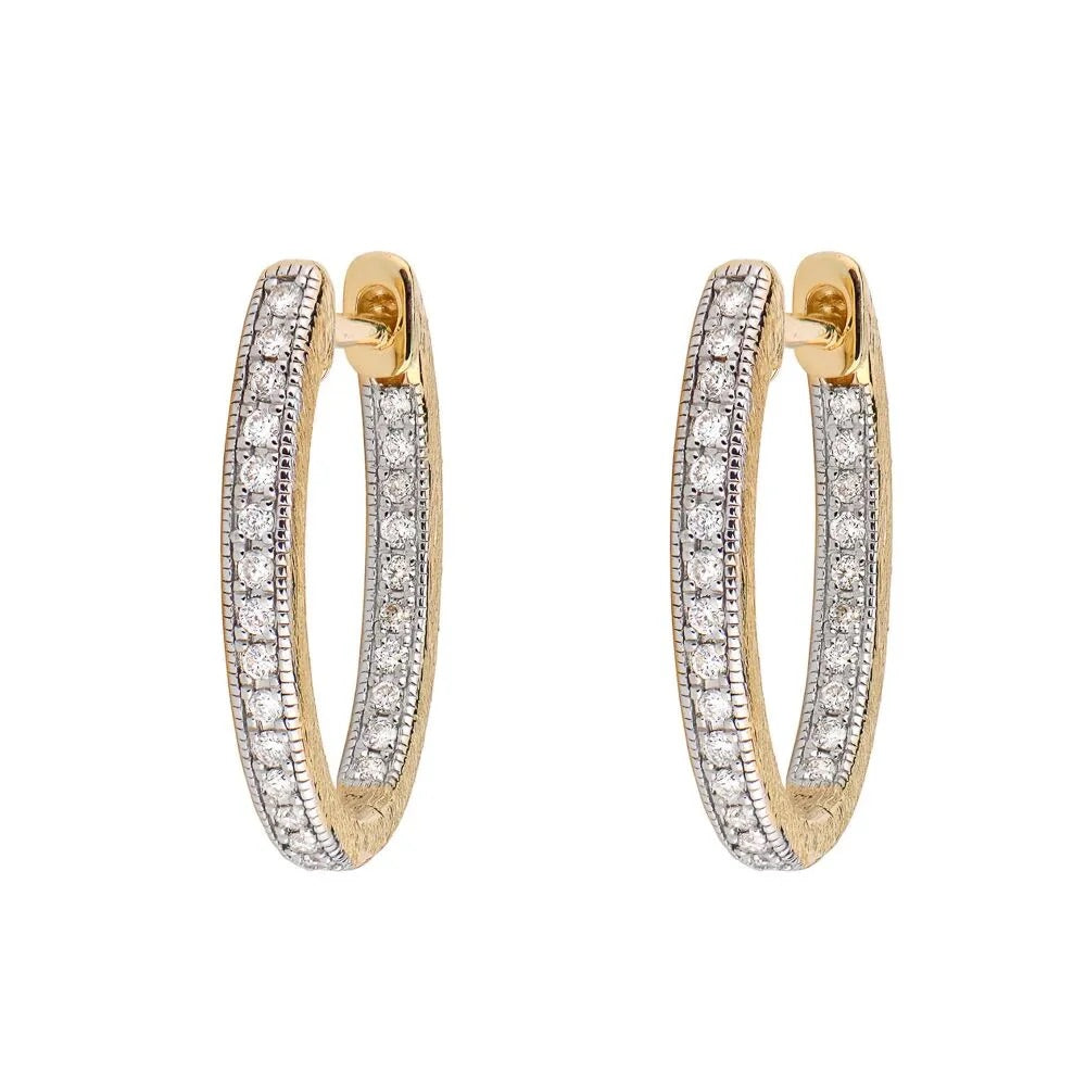 Delicate Small Oval Hoop Earrings