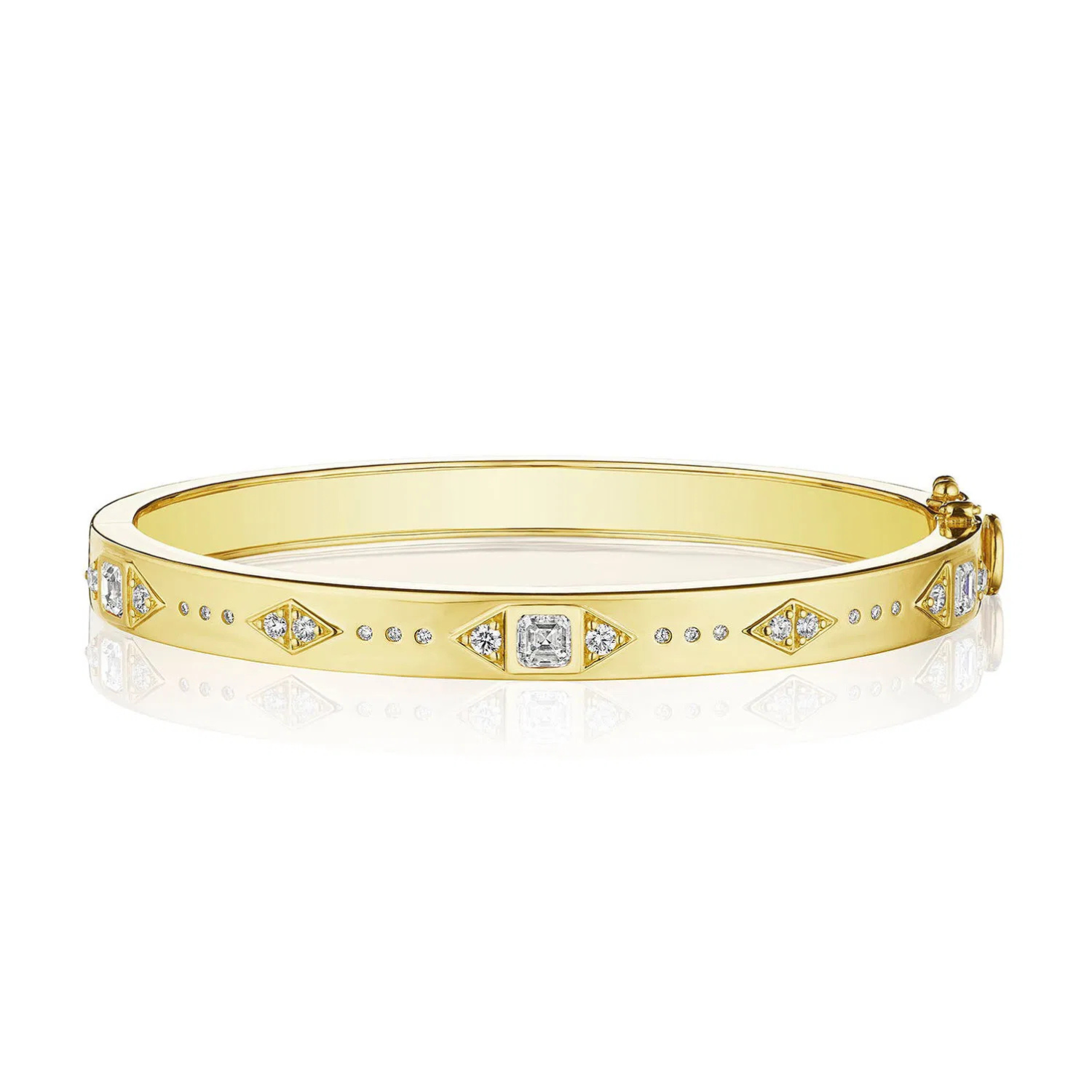Moderne Deco Asscher Bangle