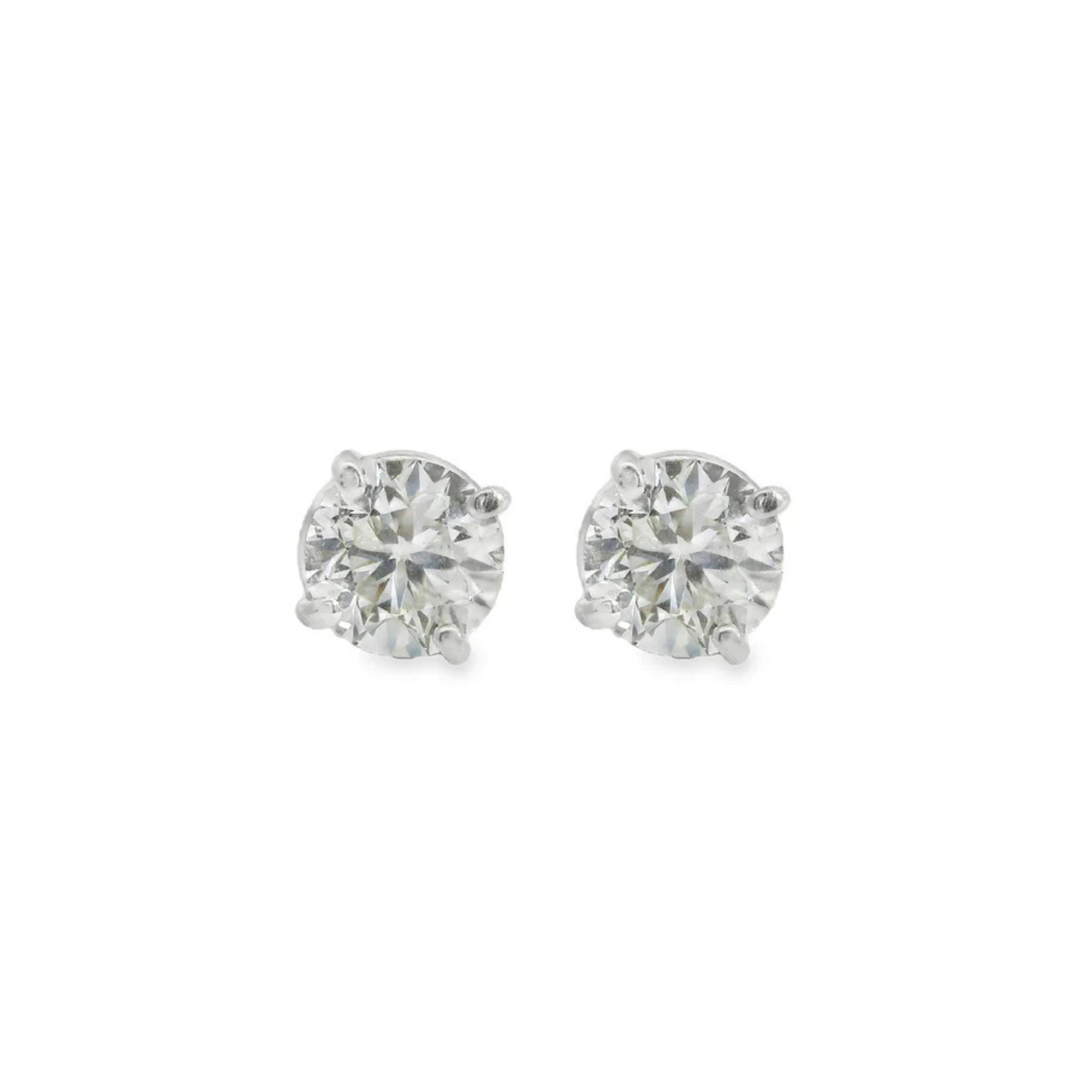 1.42ctw Round Diamond Stud Earrings