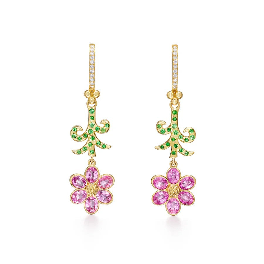 Pink Sapphire Primavera Drop Earring