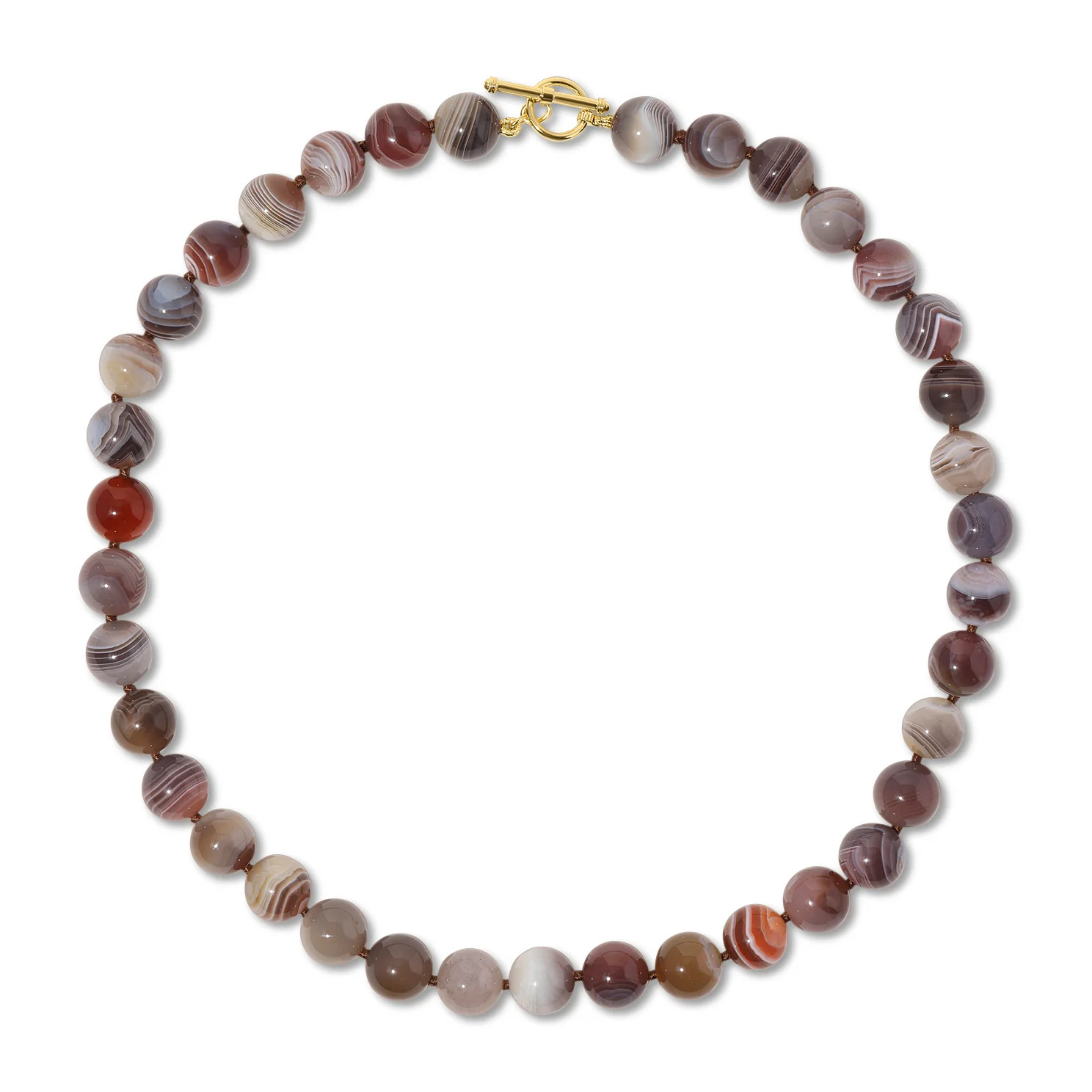 Luna Necklace in Iris Agate
