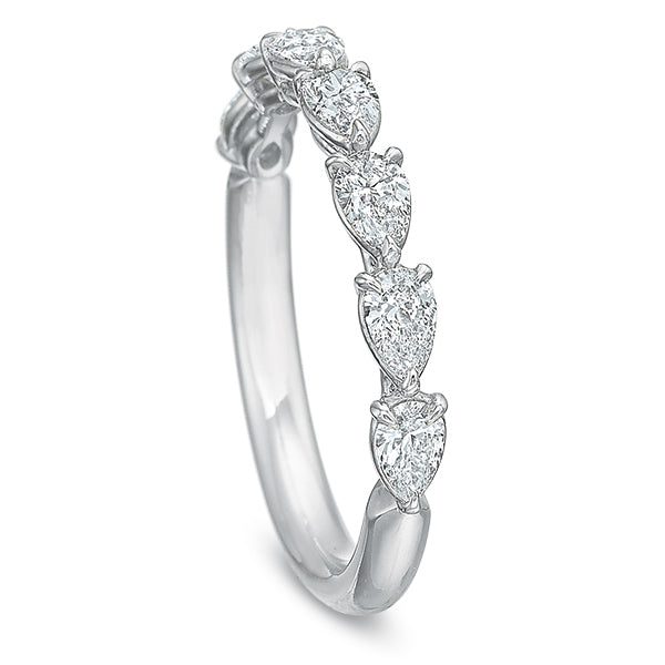 Petite Grande Aire Pear Diamond Anniversary Band