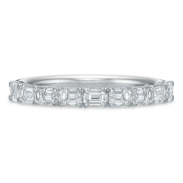 Petite Grand Aire East/West Emerald Cut Diamond Anniversary Band
