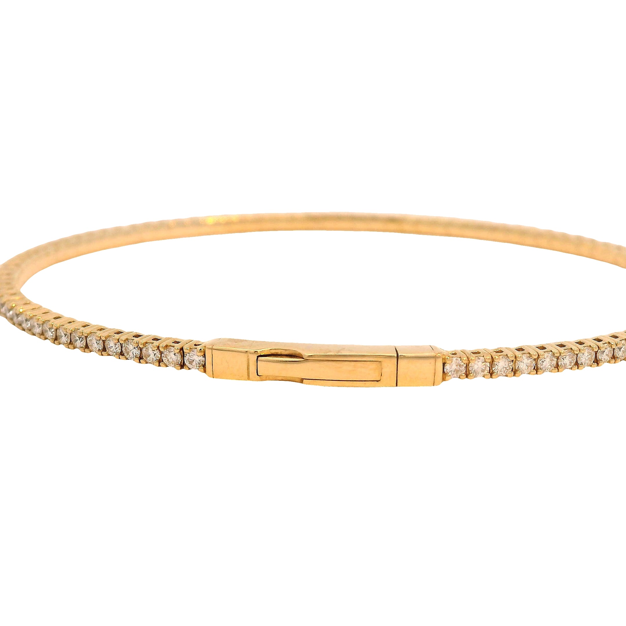 Round Diamond Flex Bangle