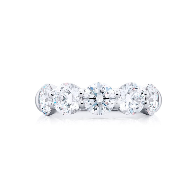 Platinum Round Diamond Certified Band