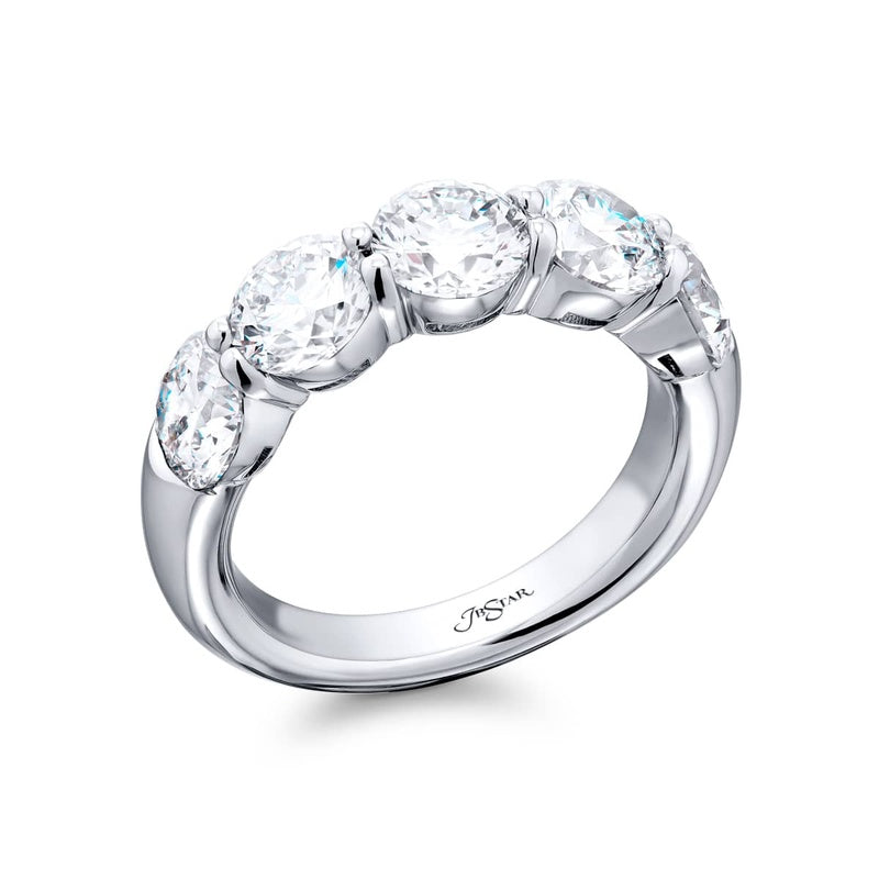 Platinum Round Diamond Certified Band