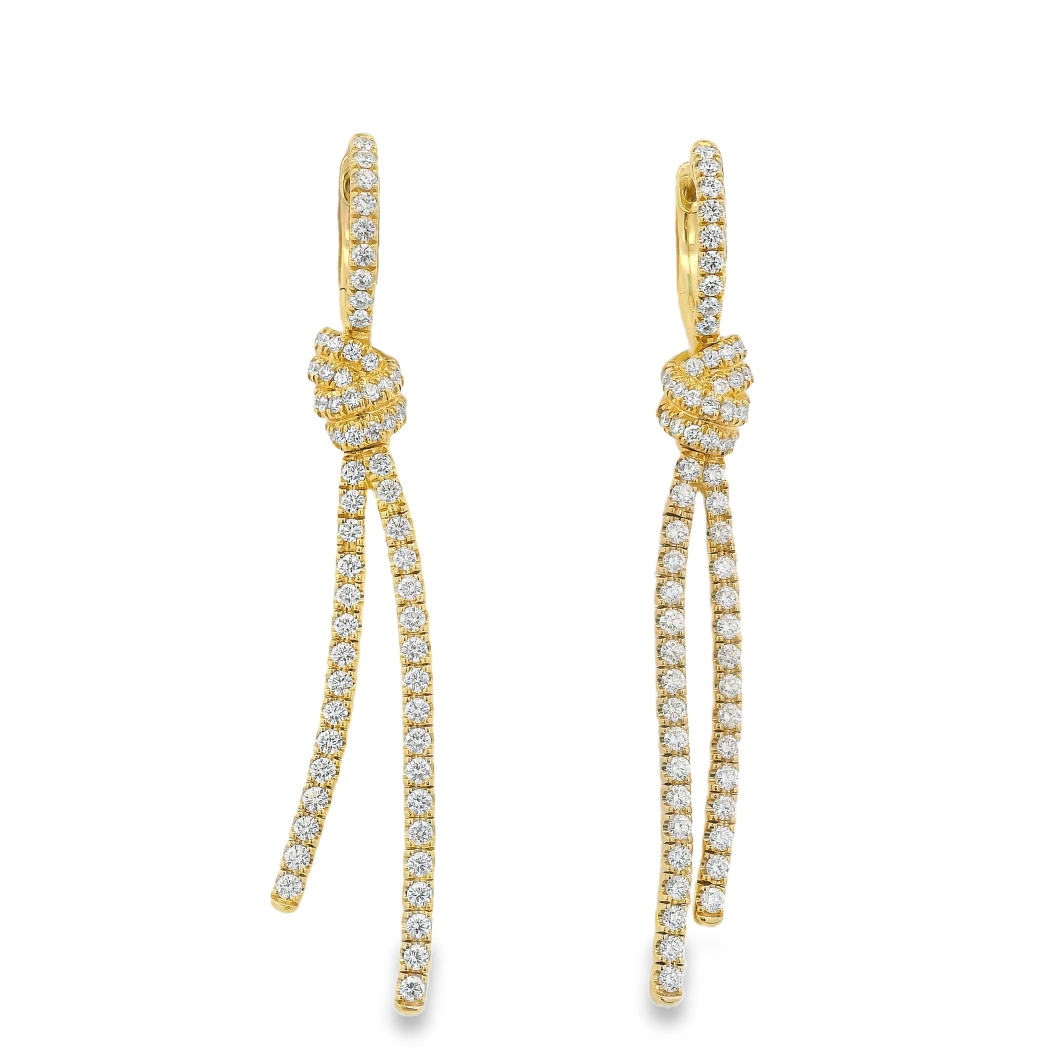 Entwine Diamond Linear Earrings