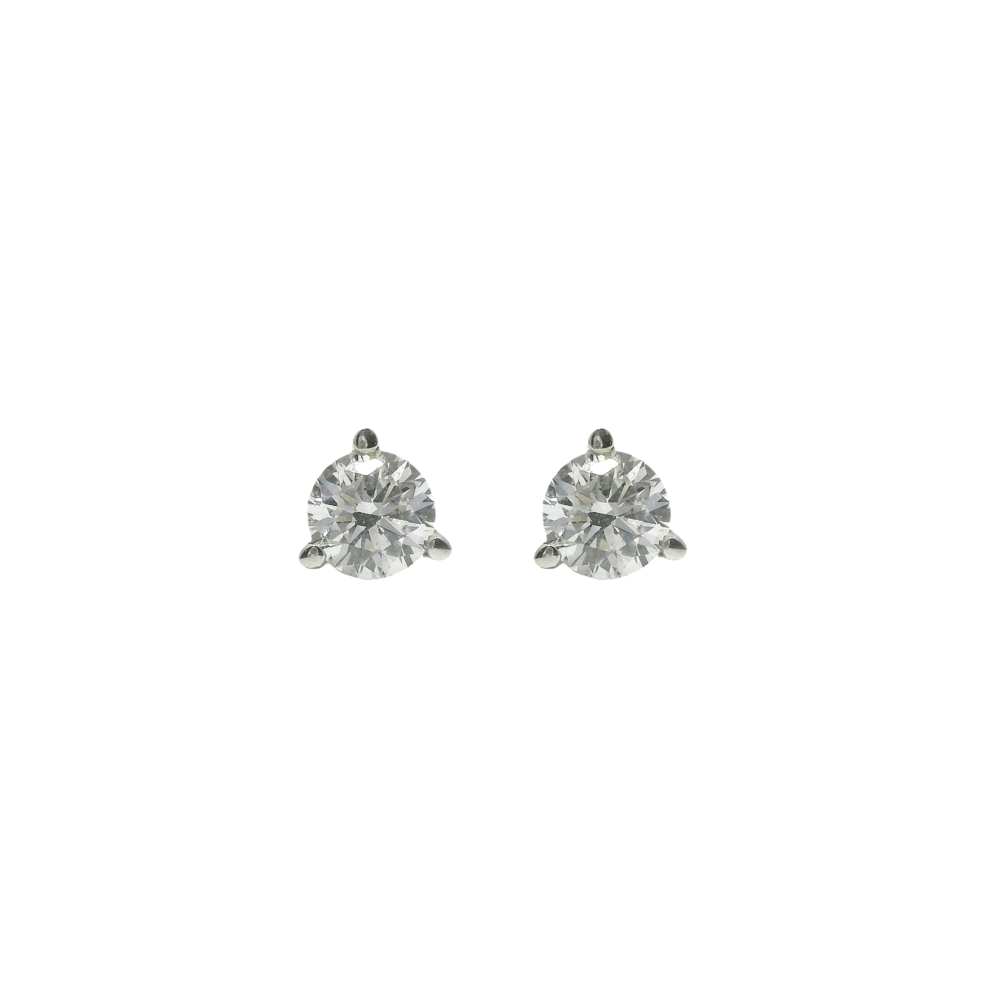 0.76ctw Round Diamond Stud Earrings
