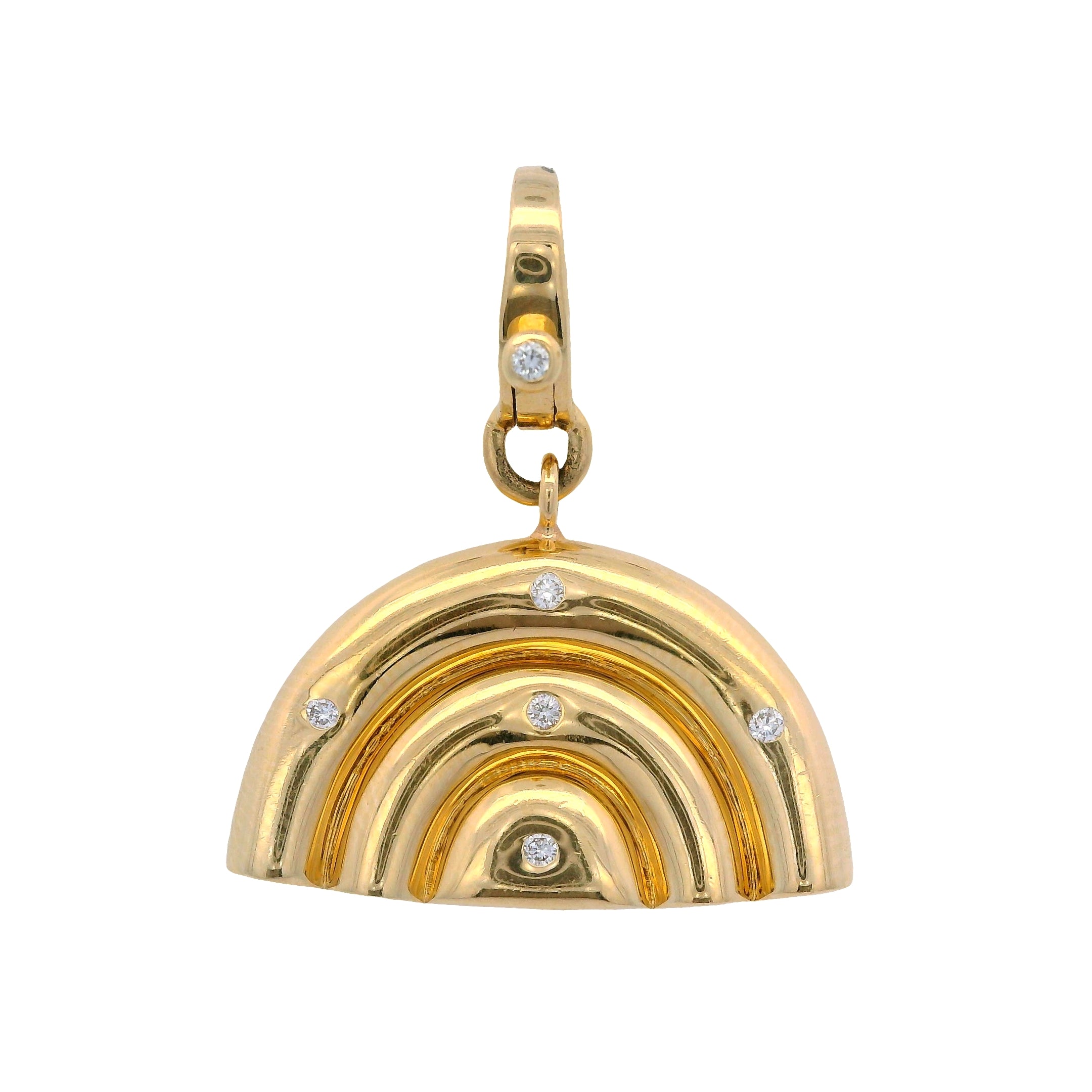Rainbow Charm with Diamond Bail