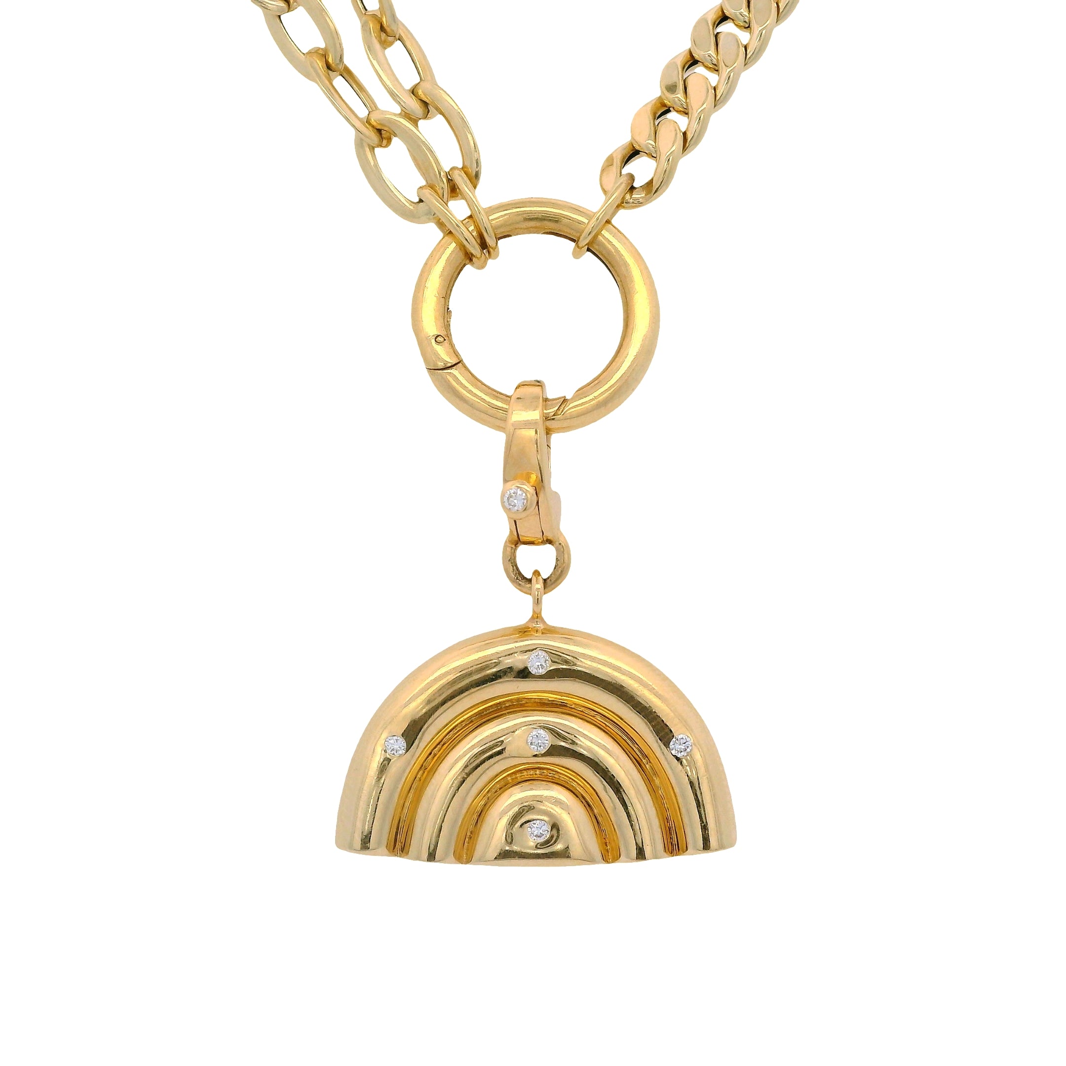 Rainbow Charm with Diamond Bail