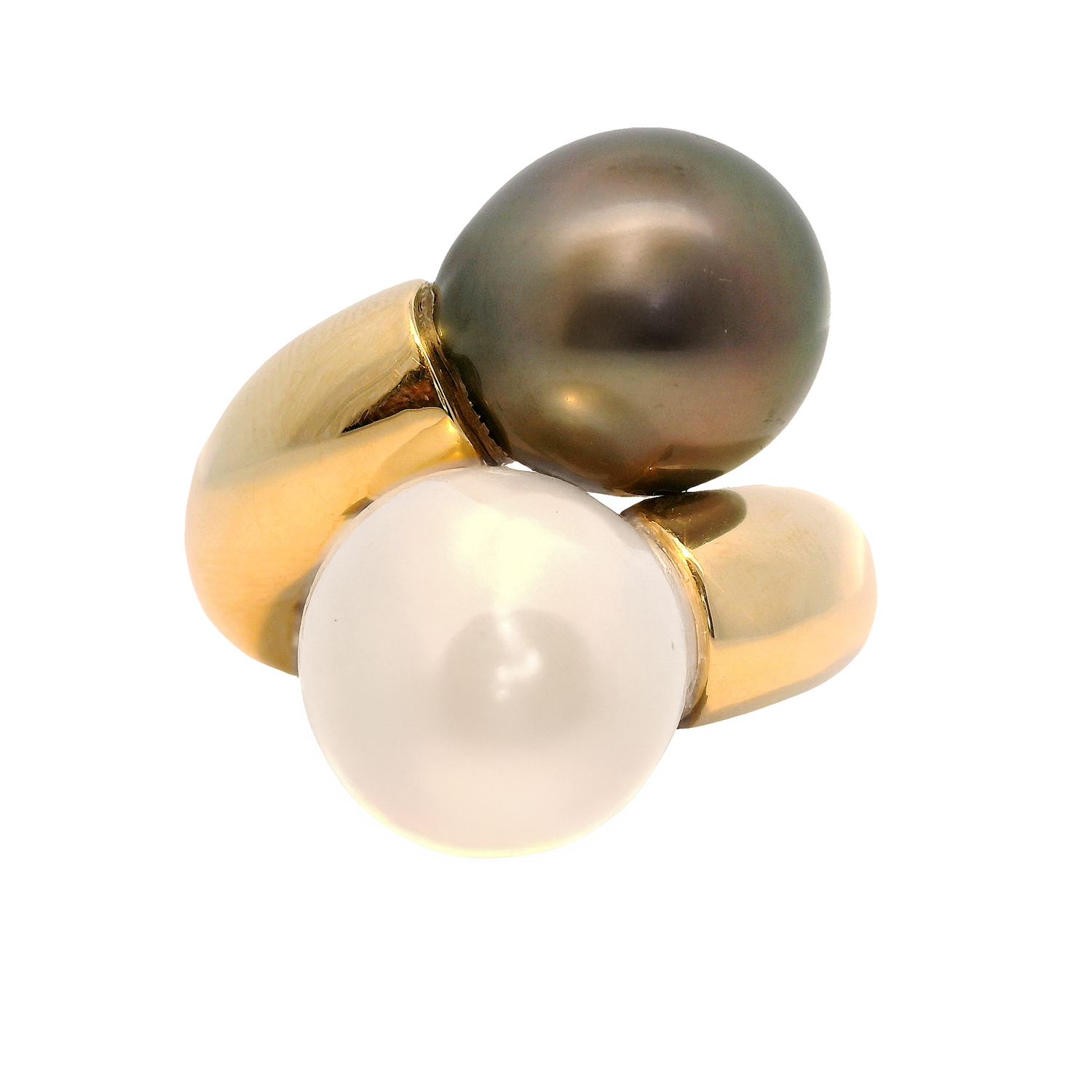 South Sea and Tahitian Pearl Bypass Ring