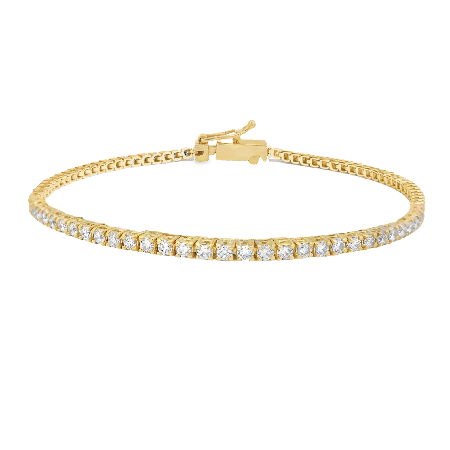 3.05ctw Round Diamond Tennis Bracelet
