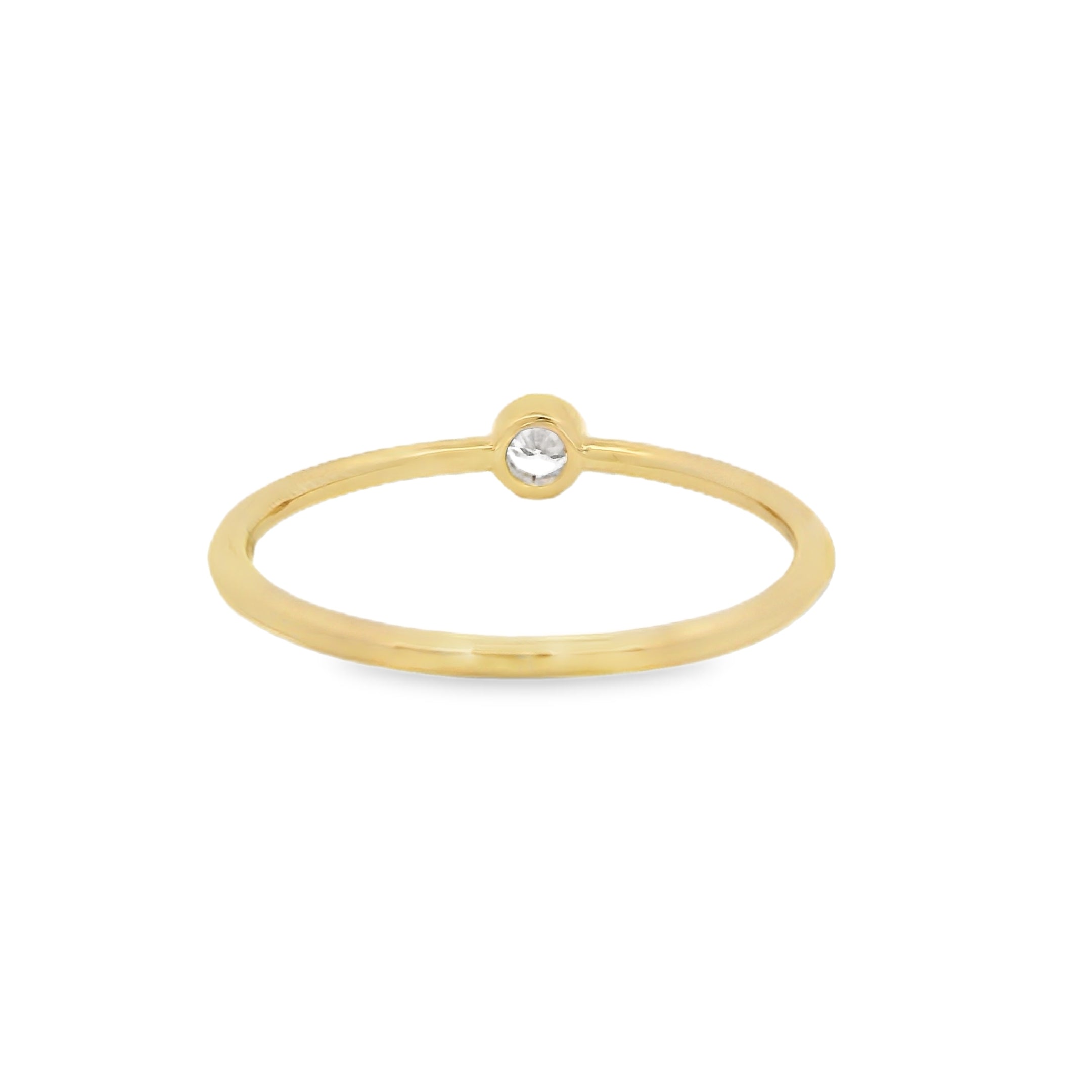 Bezel Solitaire Diamond Ring