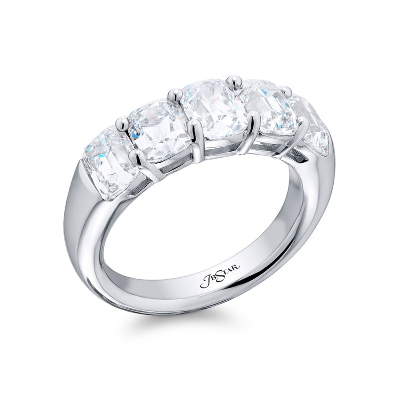 Platinum Vintage Cut Diamond Certified Band